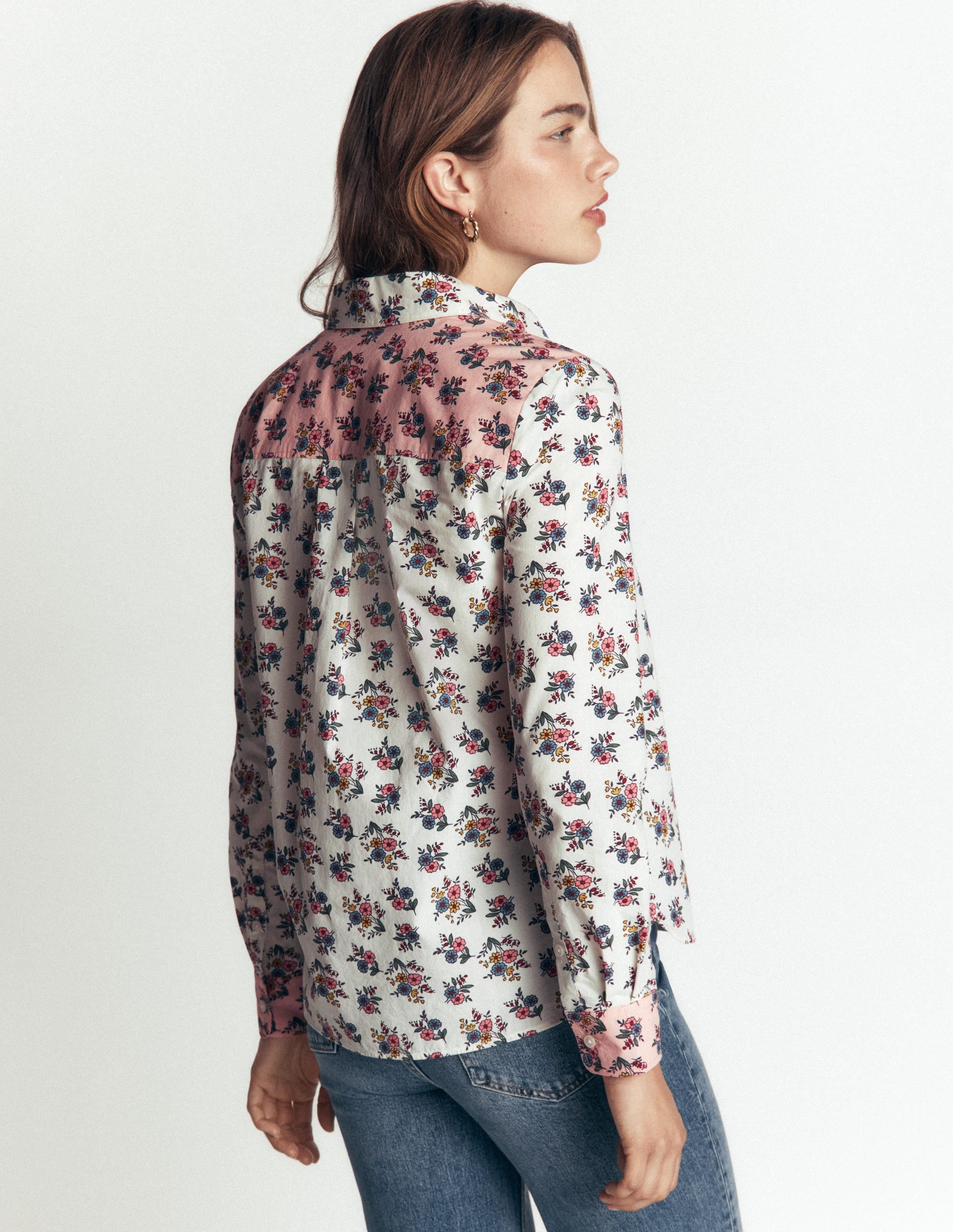 Das neue Sienna Baumwollhemd-Papyrus, Zarter Garten - Image 3