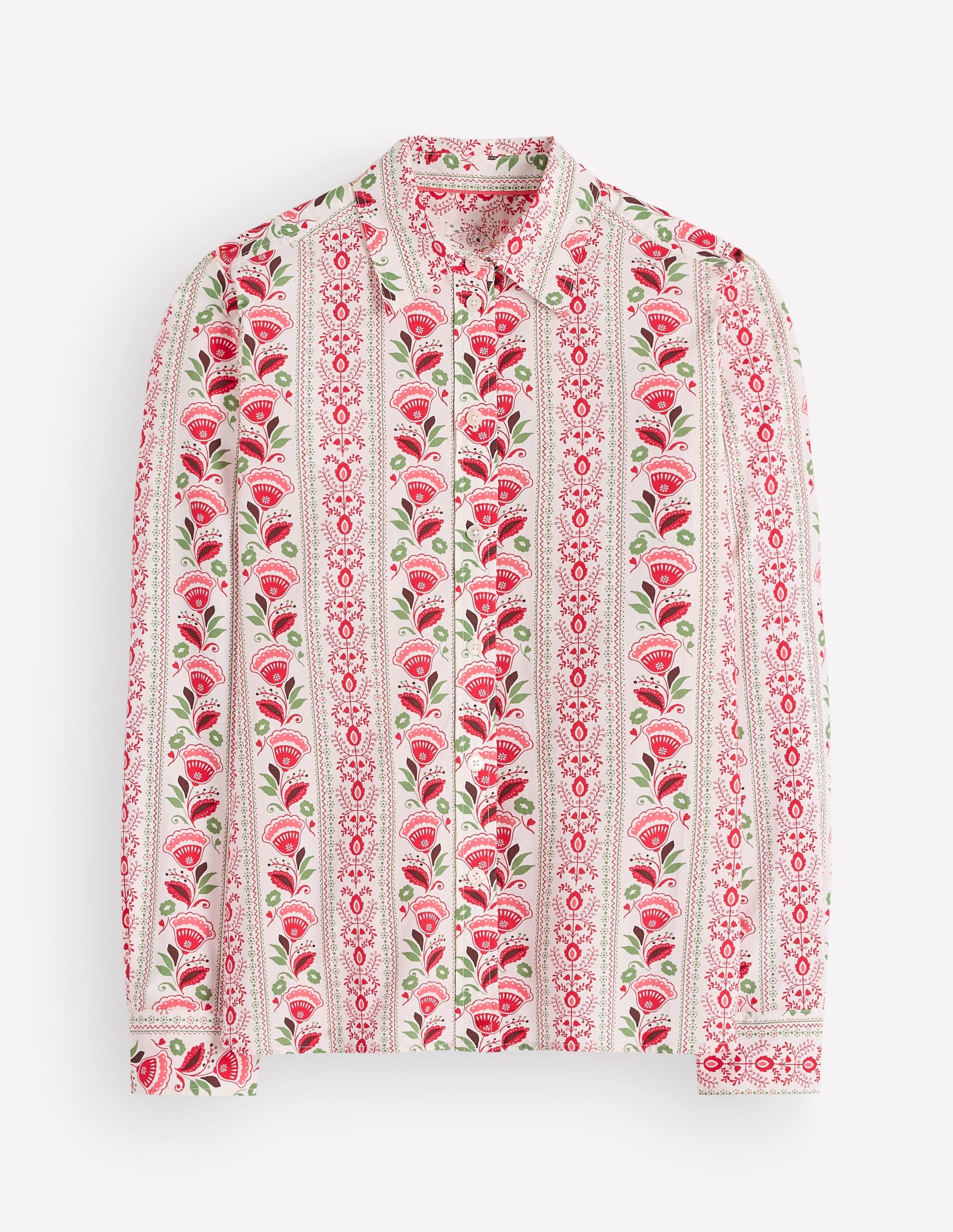 NOUVELLE Chemise Sienna en coton-Ivoire, motif Petal Trail - Image 6