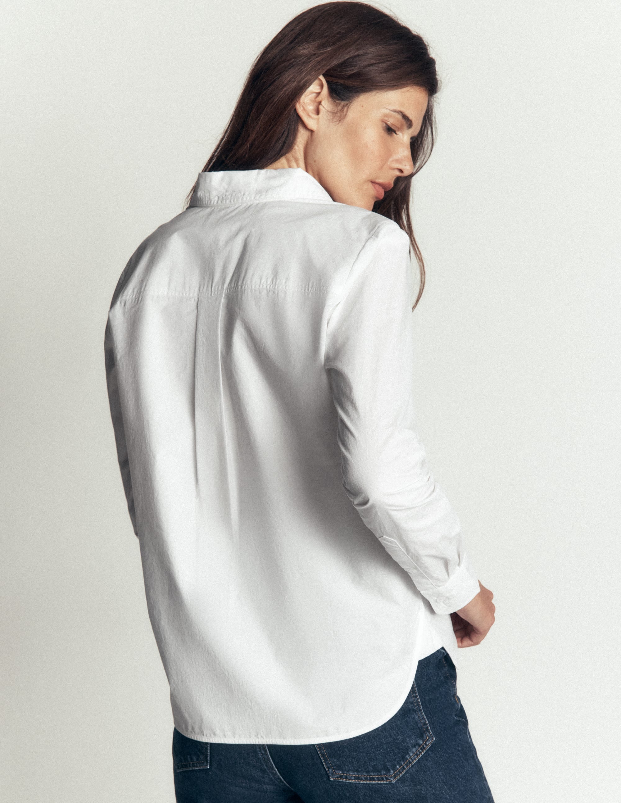 NEU Sienna Baumwollhemd-Weiß - Image 3