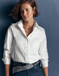 Anna Langes Baumwollhemd-Weiß