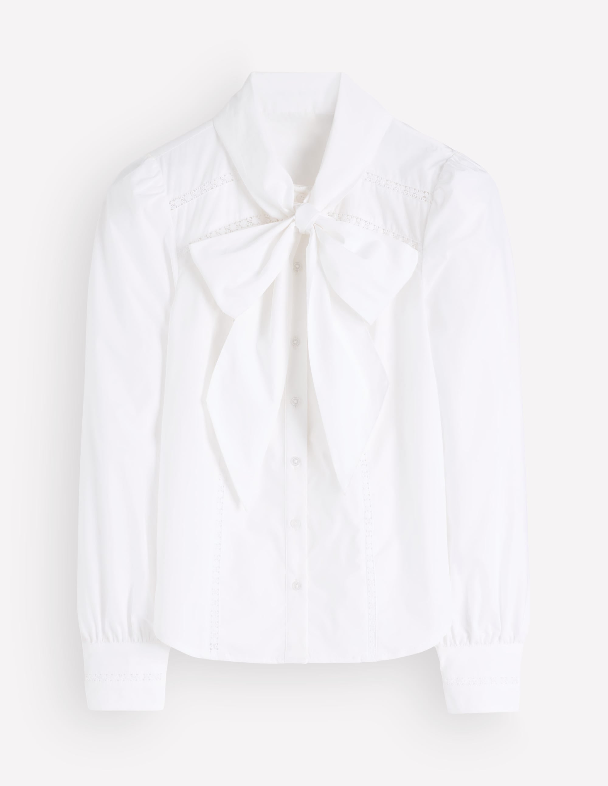 Top Clara à col lavallière-Blanc à détails - Image 8