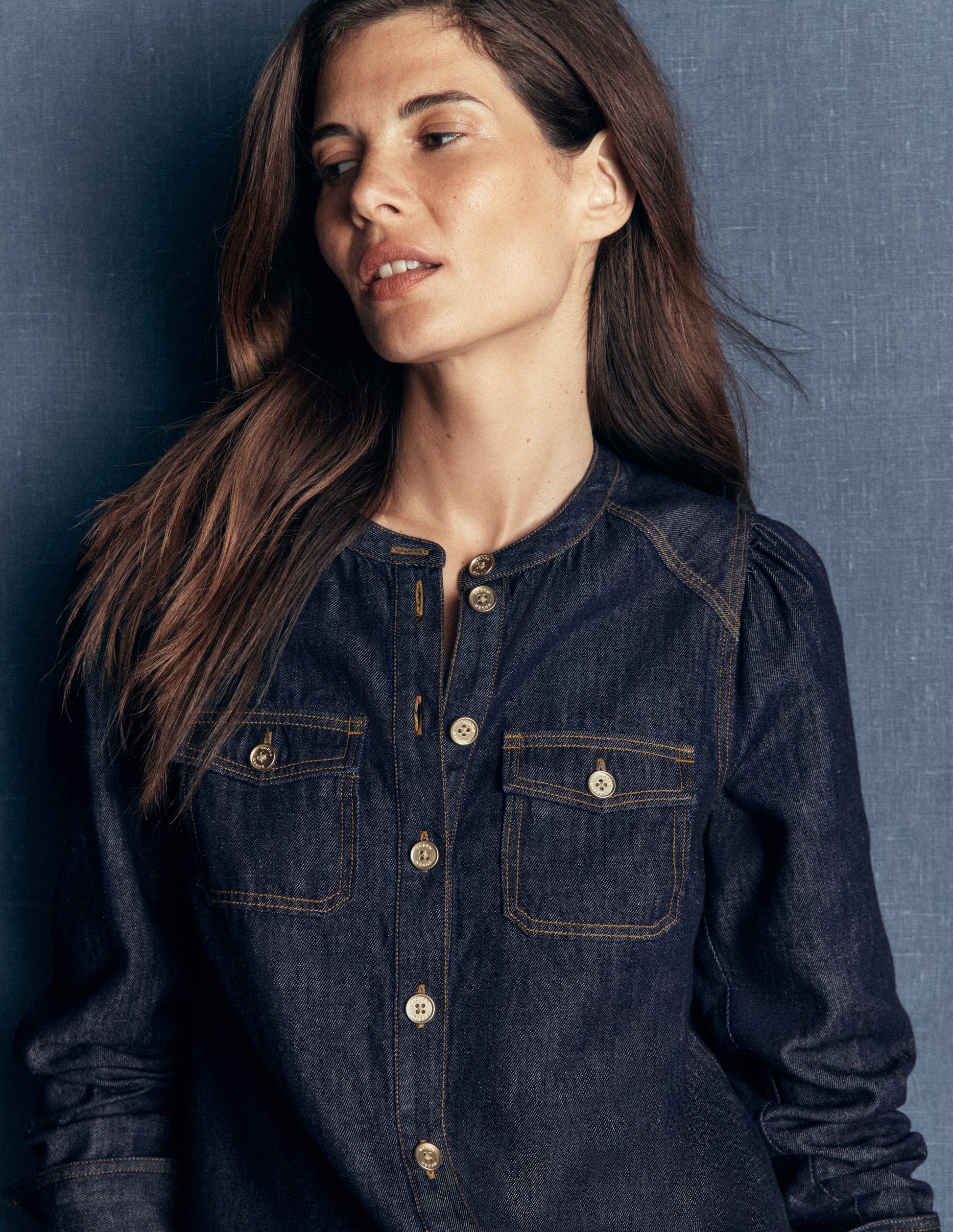 Thea Jeanshemd-Dunkles Indigo-2
