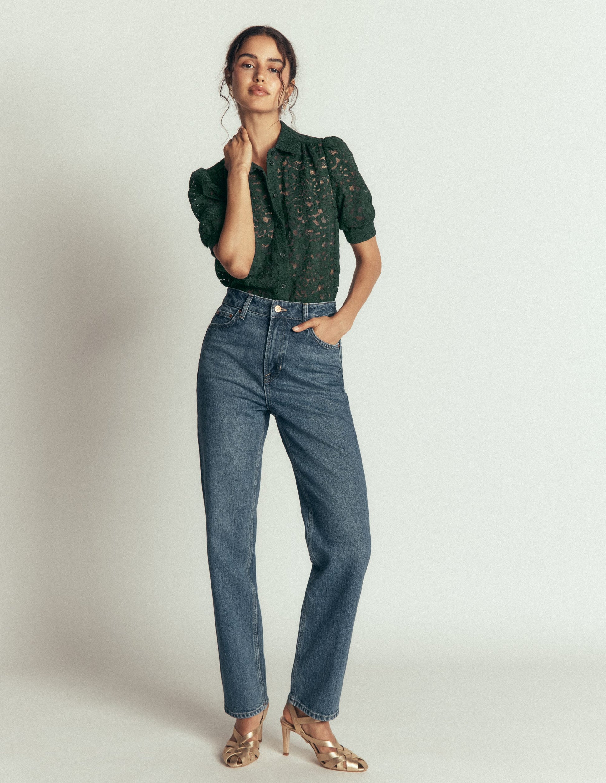 Chemise Penelope en dentelle-Barbour-5
