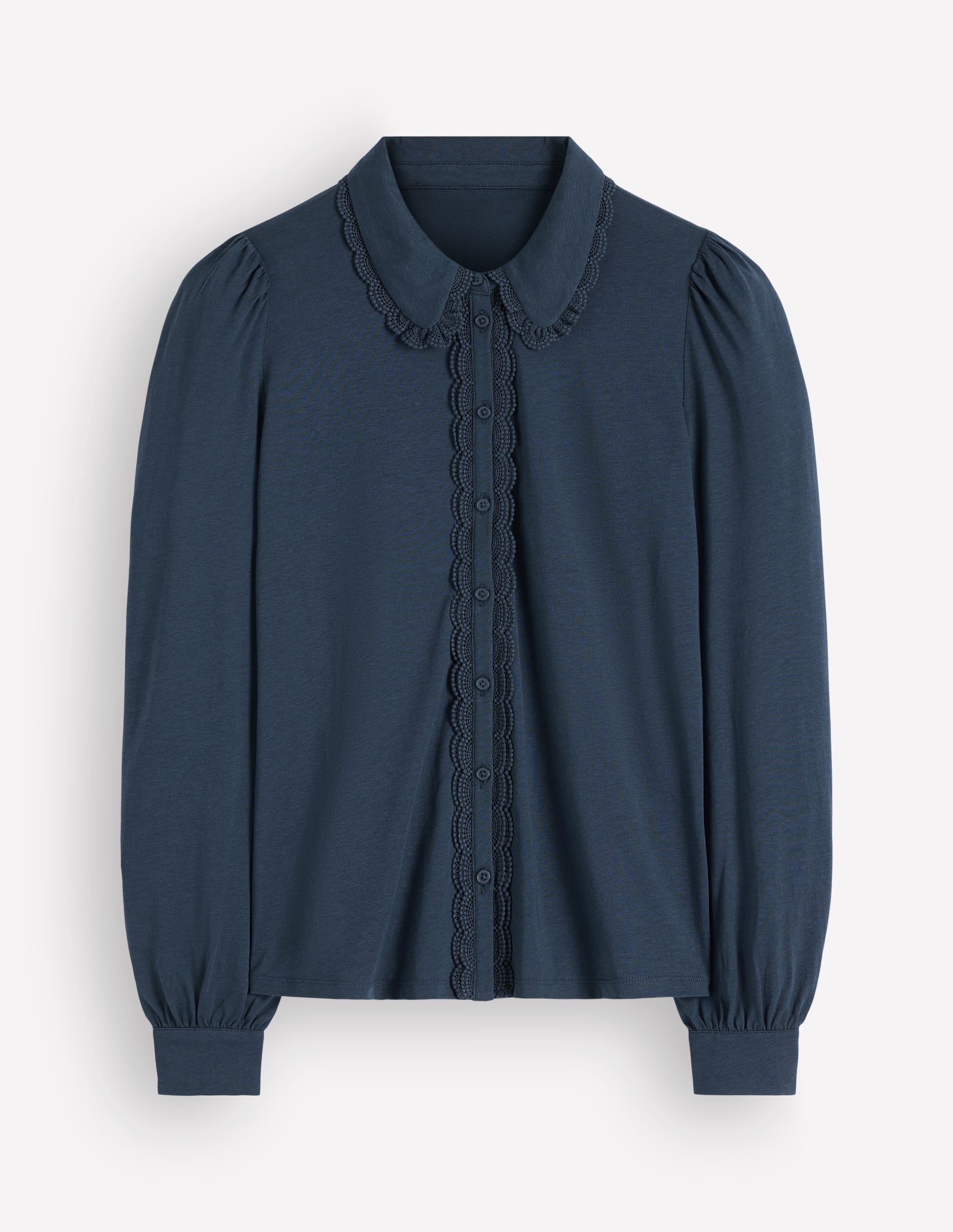 Bluse mit Rüschen und Spitze-Mondscheinmeer - Image 7
