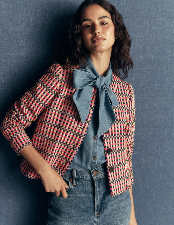 Salisbury jacke mit puffärmeln-Bunt