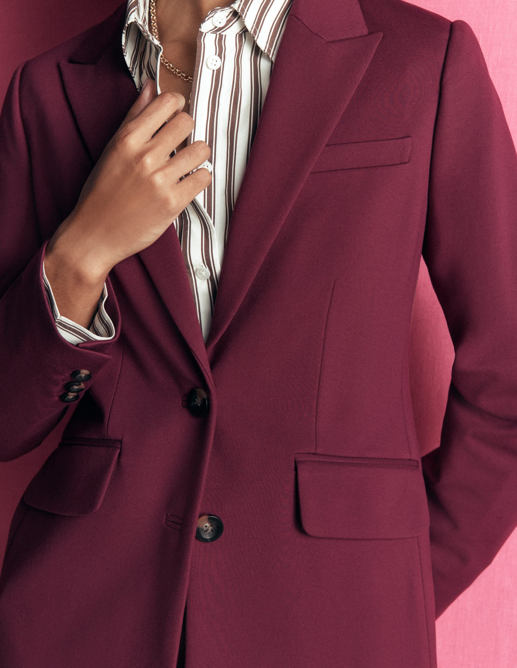 Stamford Ponte-Blazer-Dunkelviolett - Image 2