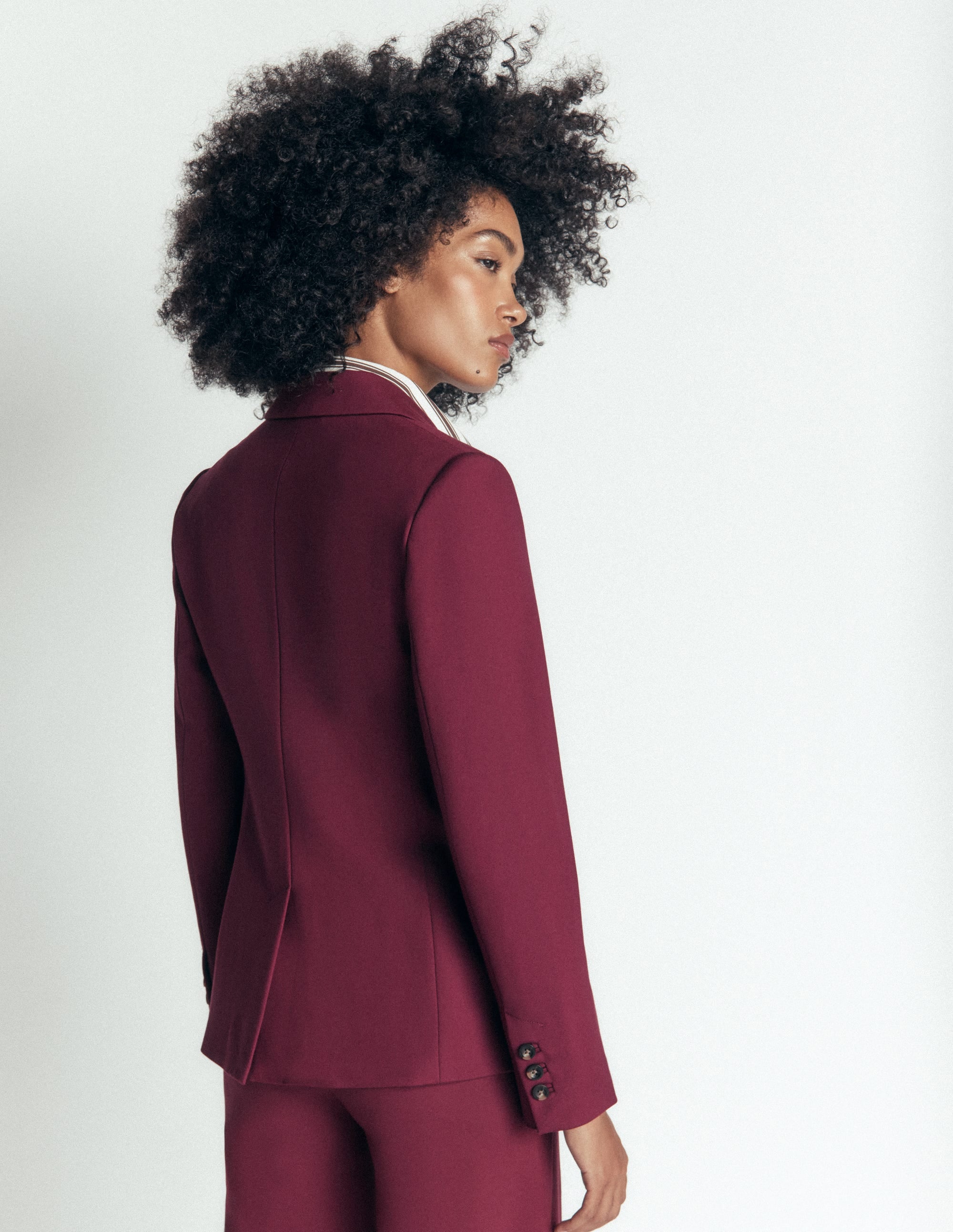 Stamford Ponte-Blazer-Dunkelviolett - Image 3