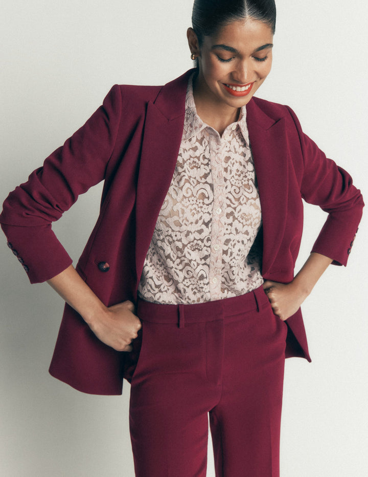 Keswick Zweireihiger Blazer-Dunkelviolett