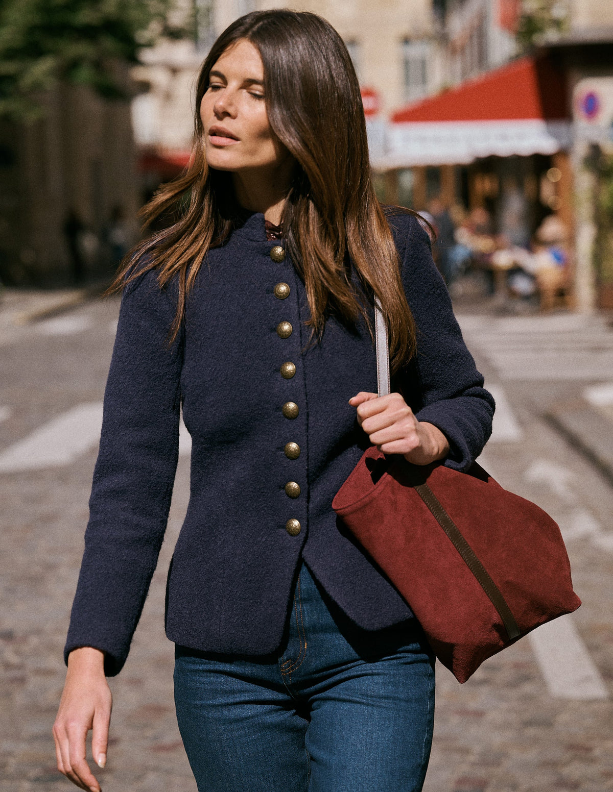 Hereford Boiled Wool Jacket-Navy-1