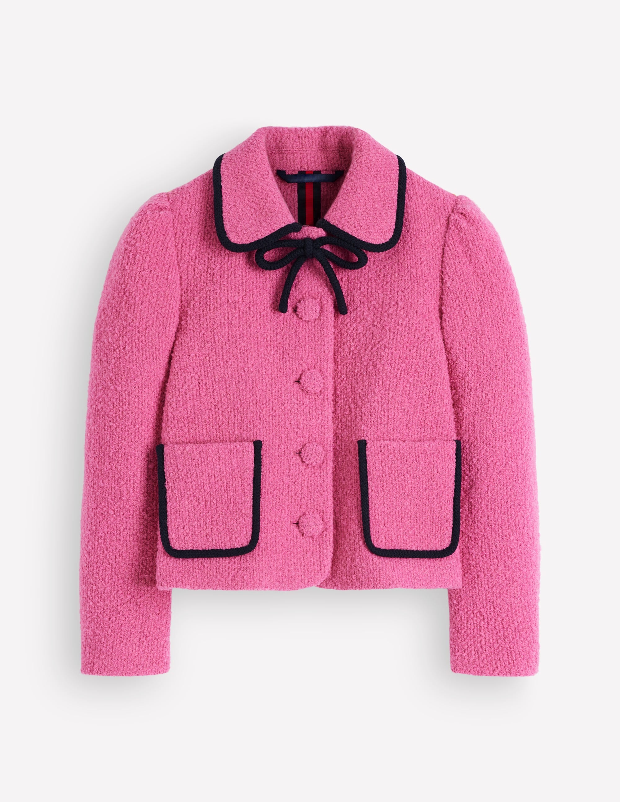 Branscombe Wolljacke mit Schleife-Rosa Einfarbig - Image 7