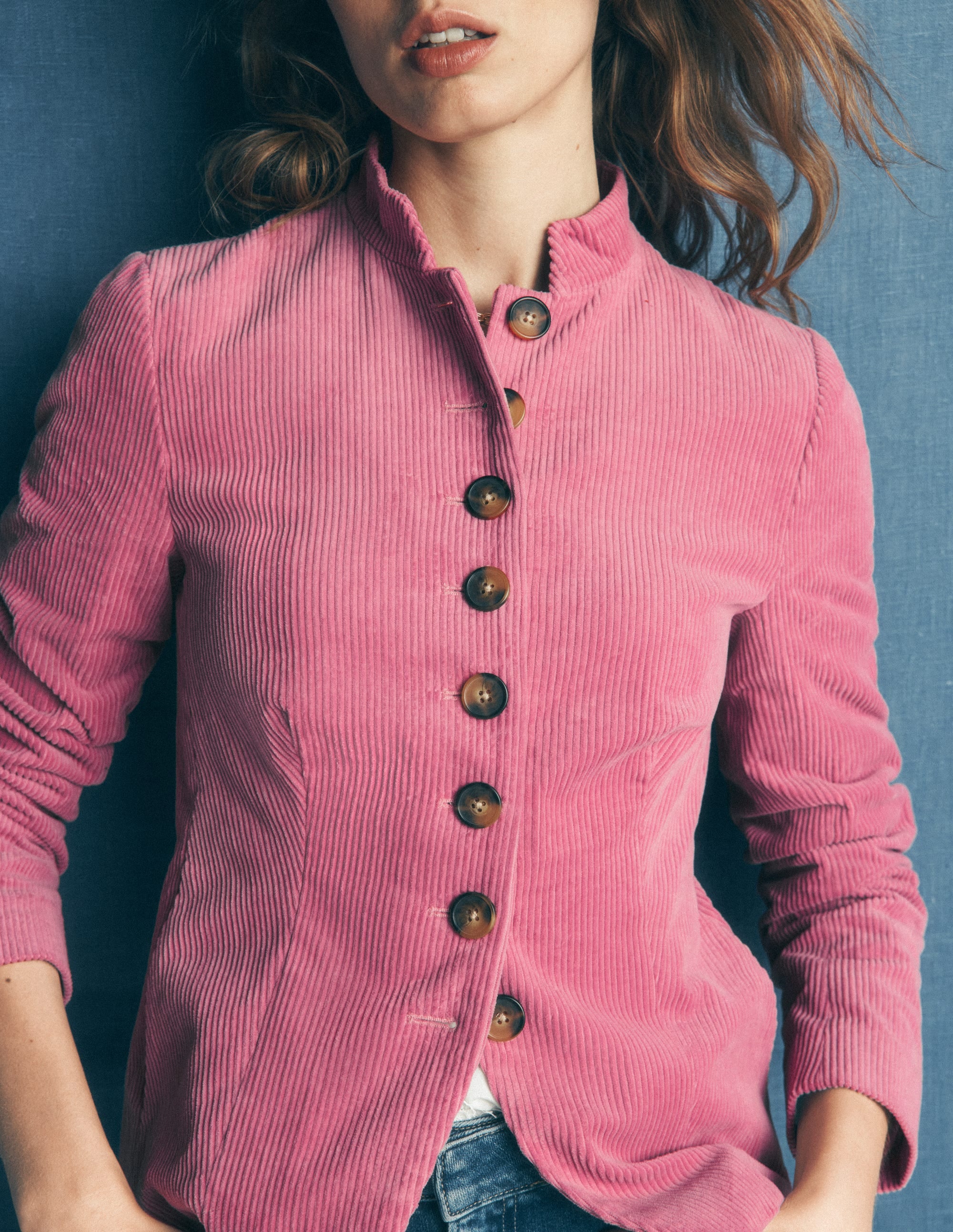 Hereford Cordjacke im Military-Stil-Rosa Heide - Image 3