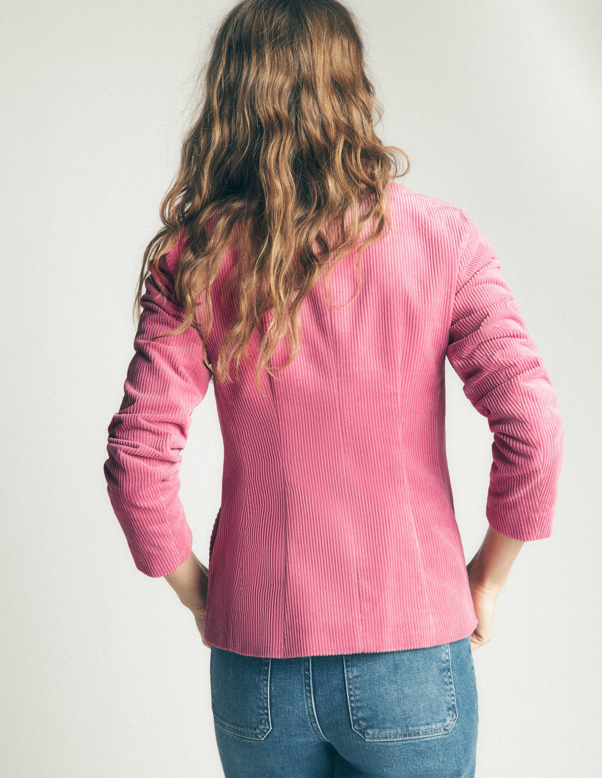 Hereford Cordjacke im Military-Stil-Rosa Heide-5