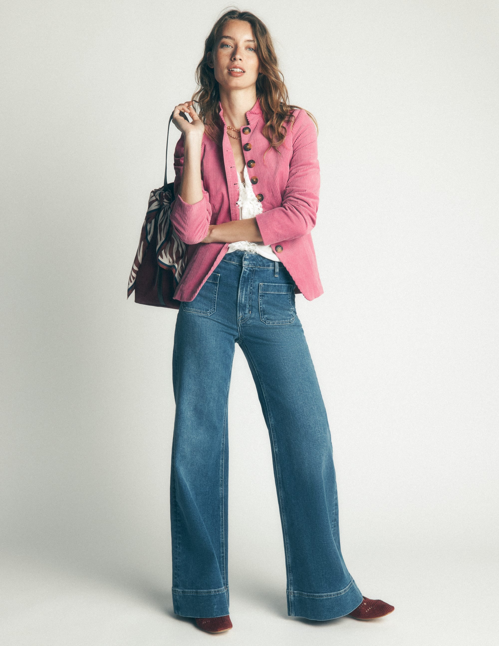 Hereford Cordjacke im Military-Stil-Rosa Heide - Image 5