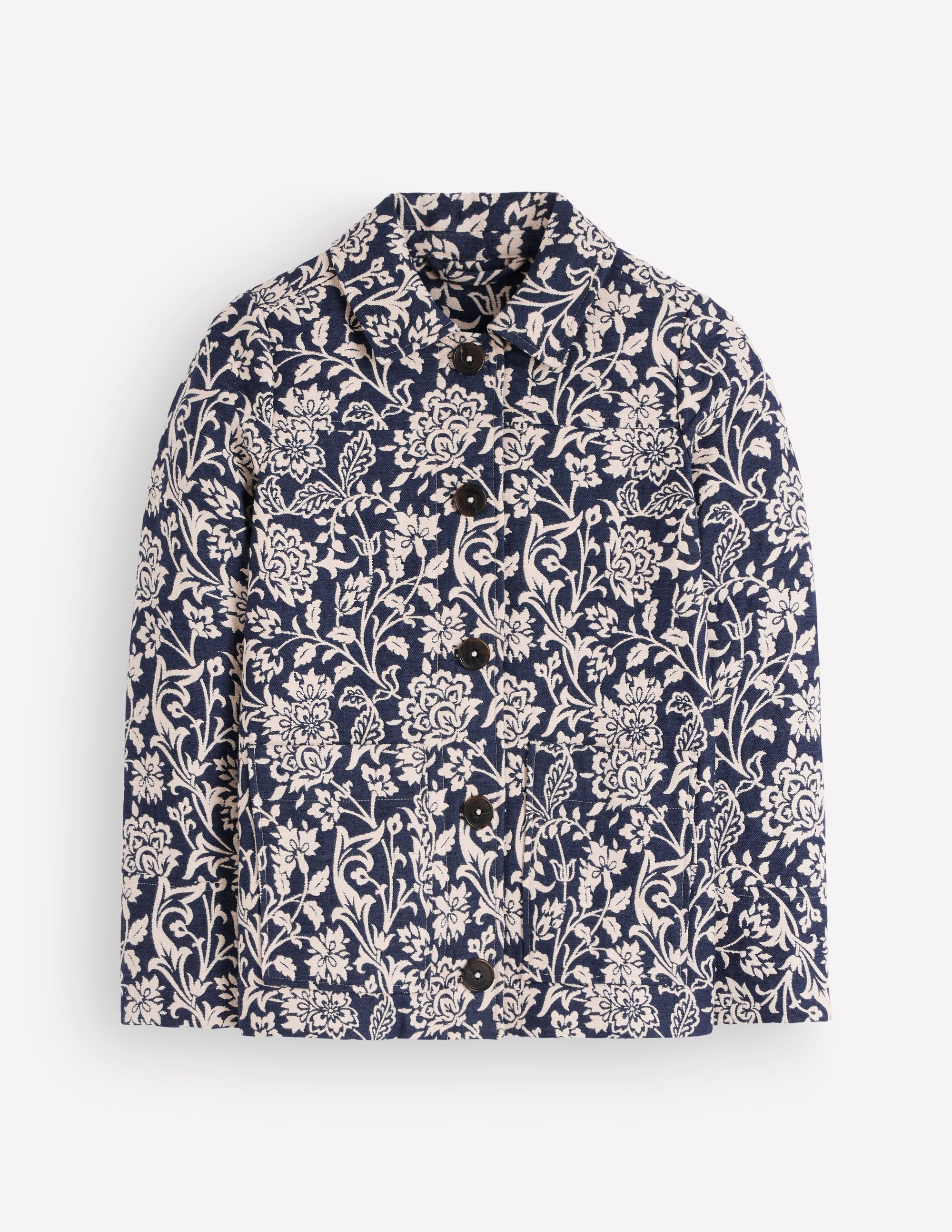 Fife Jacquard-Arbeitsjacke-Marineblau - Image 7