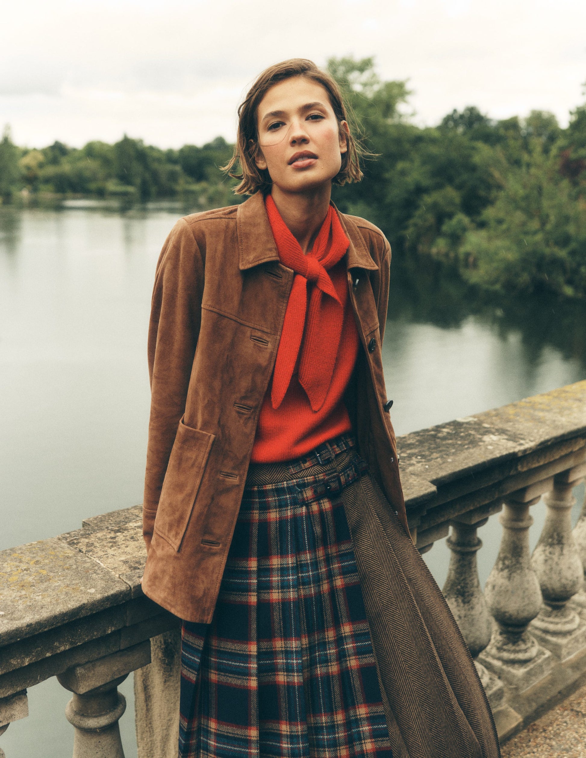 Fife Suede Chore Jacket-Tan-1
