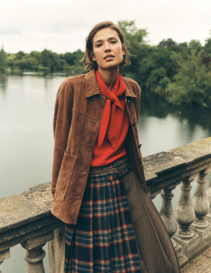 Fife Suede Chore Jacket-Tan