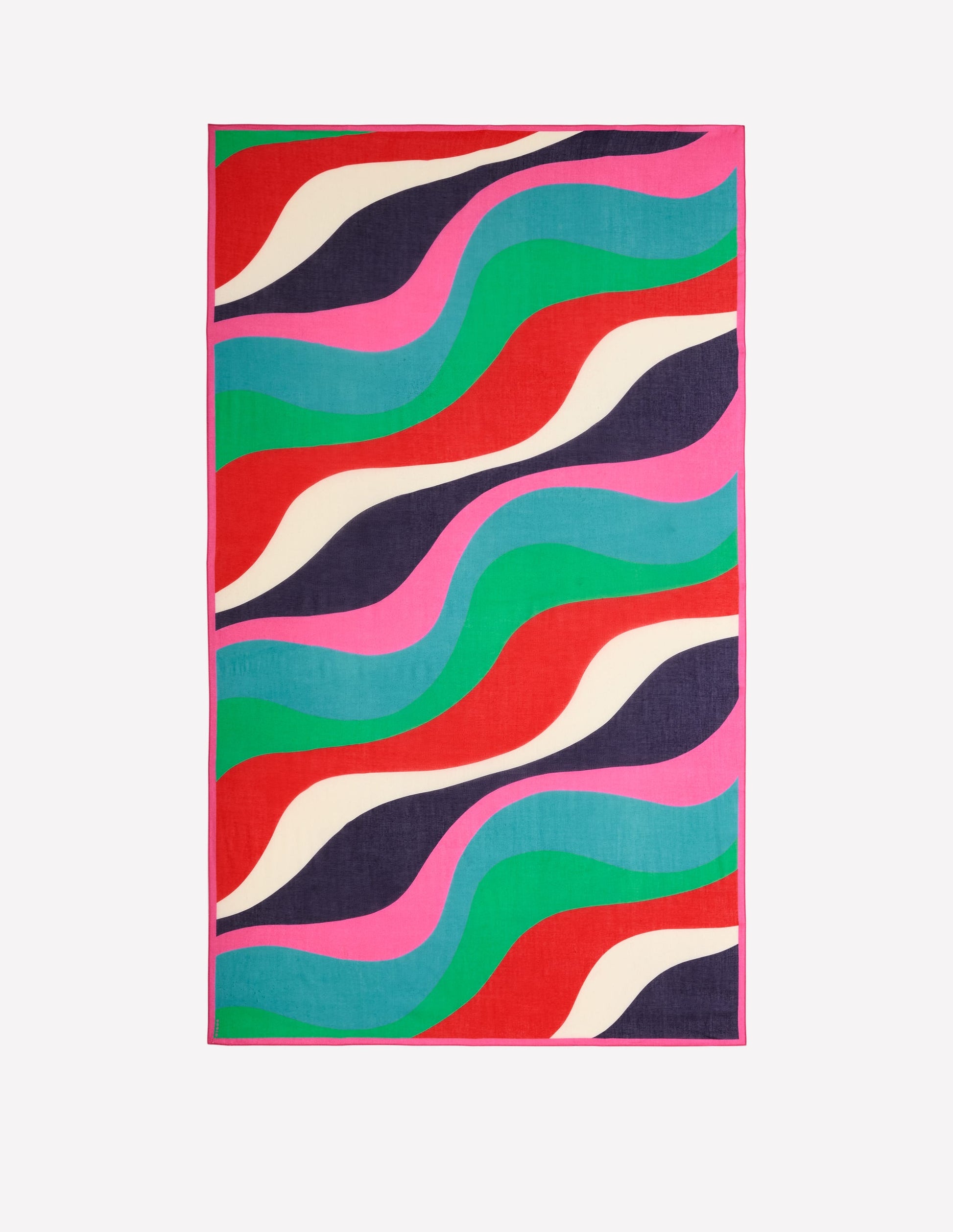 Sarong-Schal mit Muster-Bunt, Rhythmische Welle-3
