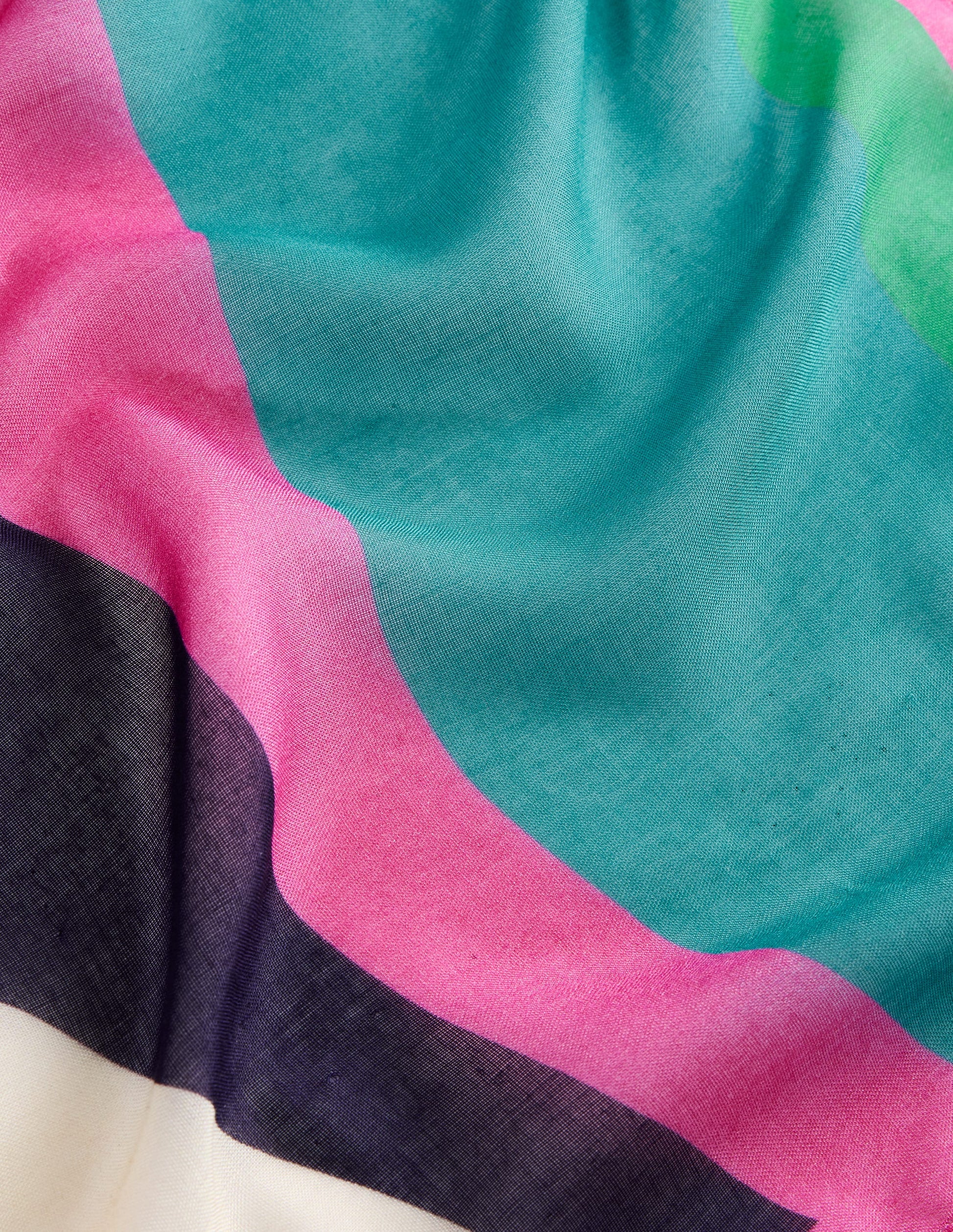 Sarong-Schal mit Muster-Bunt, Rhythmische Welle-5