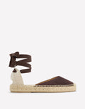Cassie Flache Espadrilles-Bitterschokolade