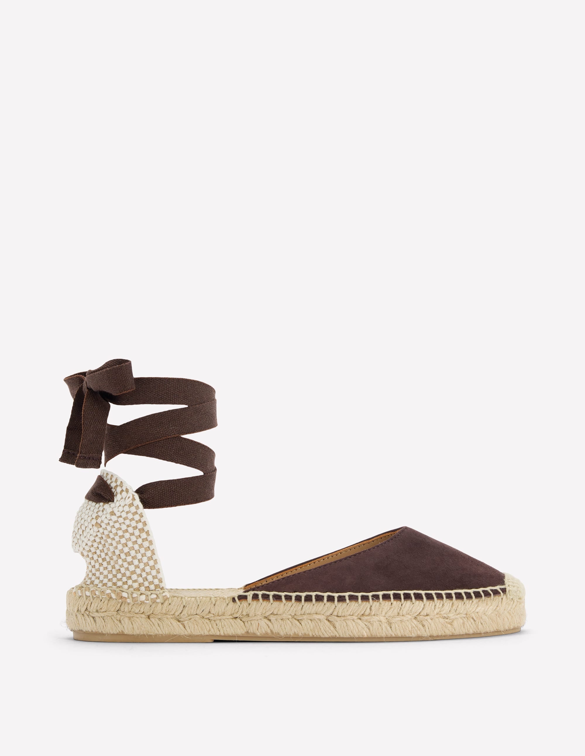 Espadrilles plates Cassie-Chocolat amer - Image 1