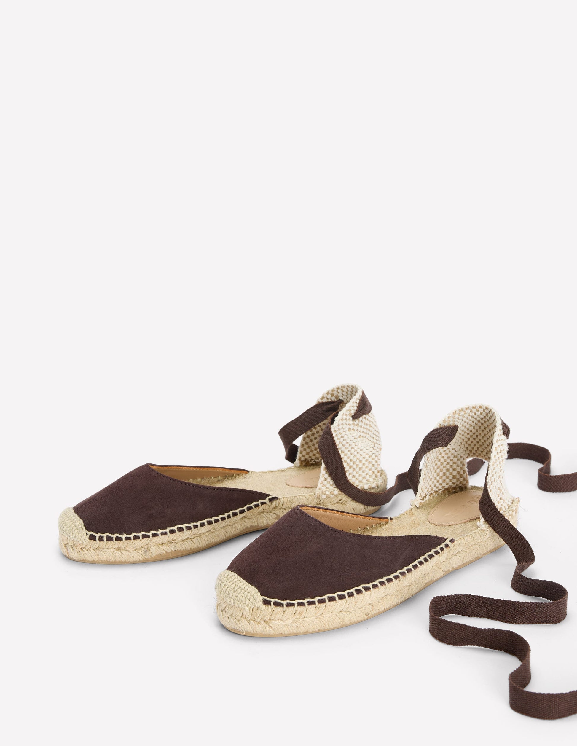 Cassie Flache Espadrilles-Bitterschokolade-3