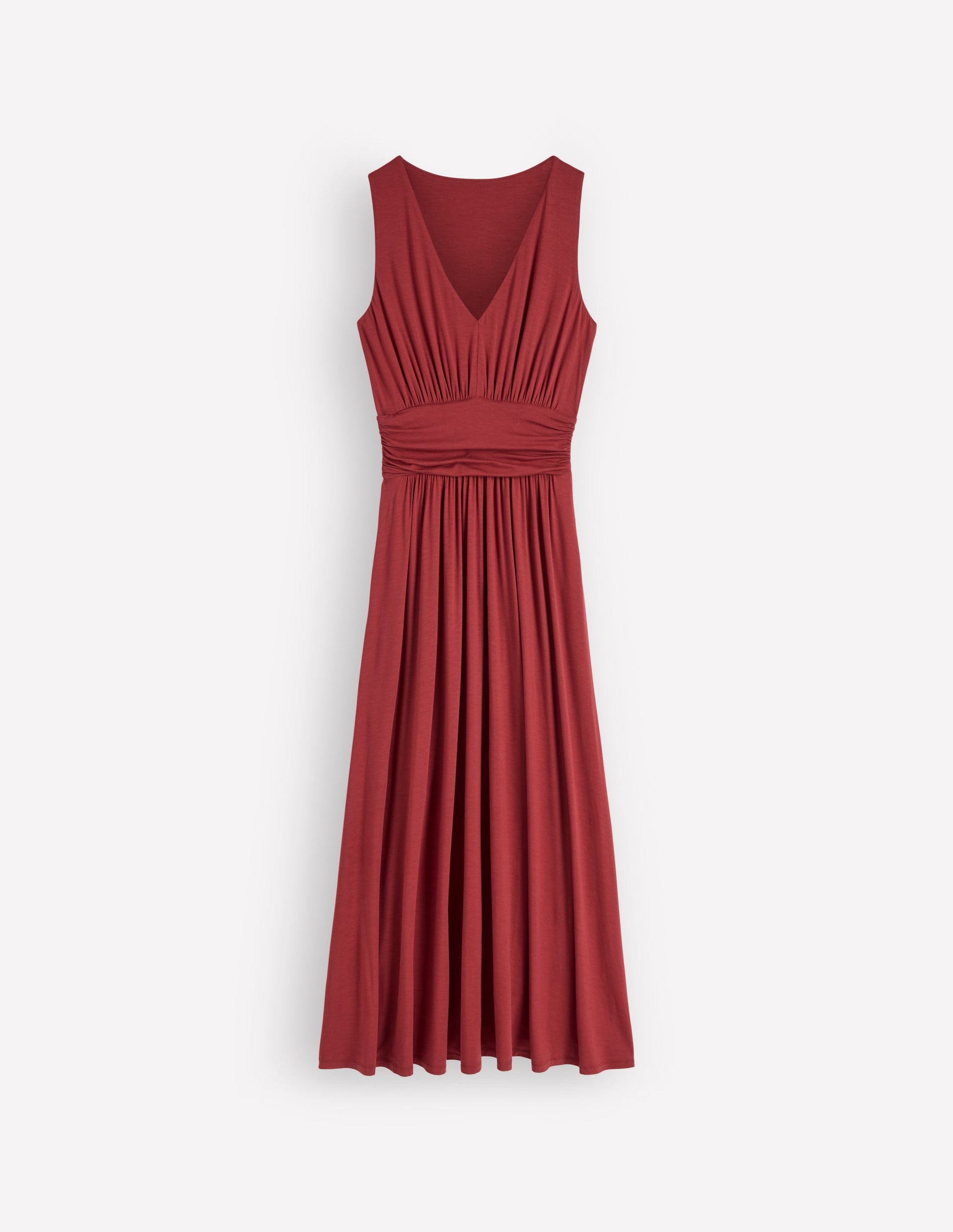 Elodie Jersey-Maxikleid-Sattes Kastanienbraun-7