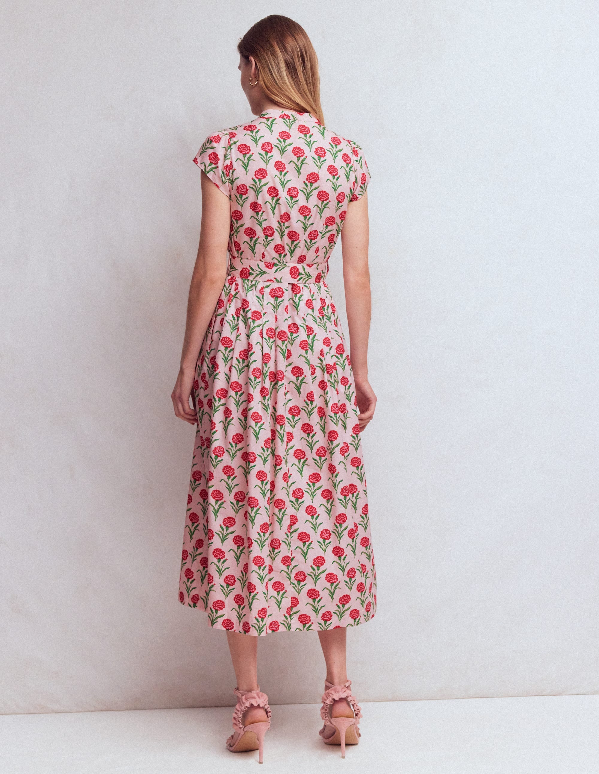 Arabella Maxikleid aus Baumwolle-Rosa Nelkenstiel - Image 3