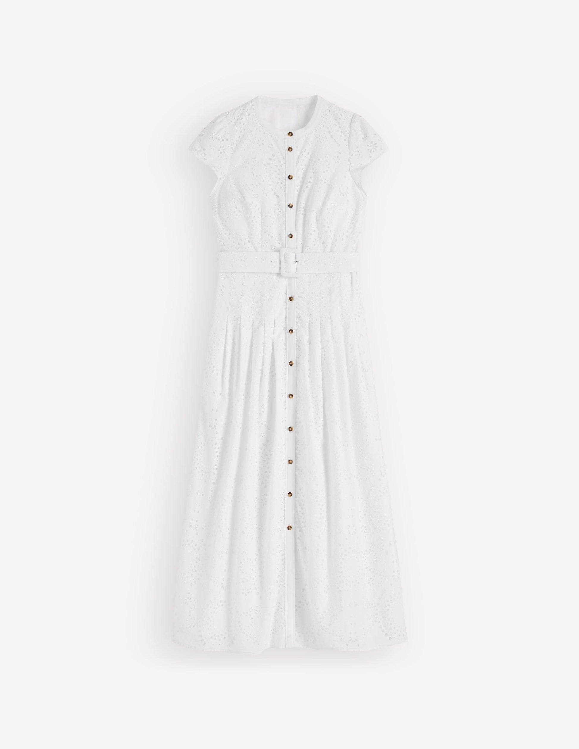 Arabella Maxikleid aus Baumwolle-Weiß-6