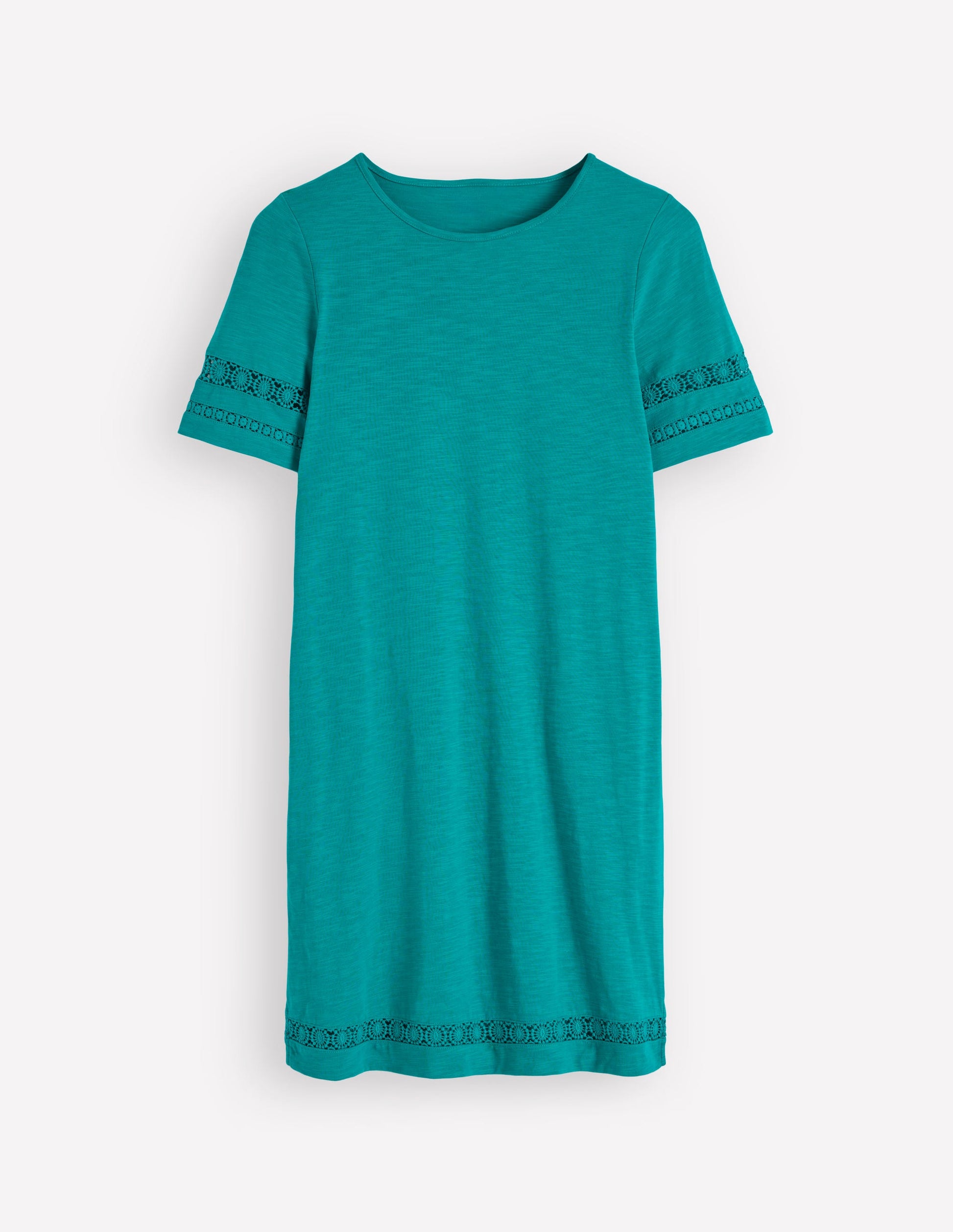 Hattie T-Shirt-Kleid aus Jersey-Glasurblau-6