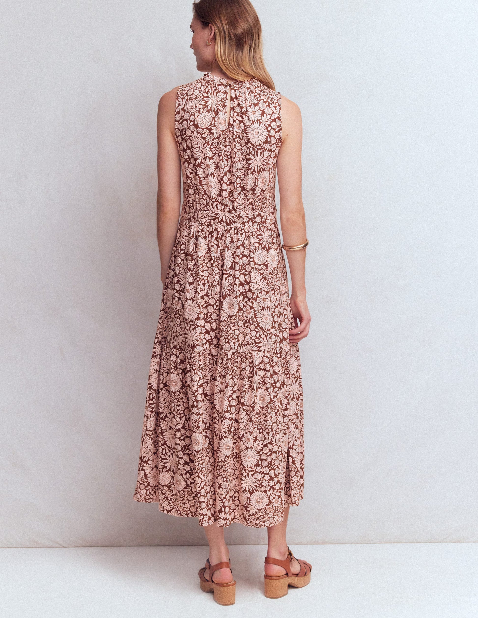 Camalie Jersey-Maxikleid-Umbra, Blühendes Blumenbeet-5