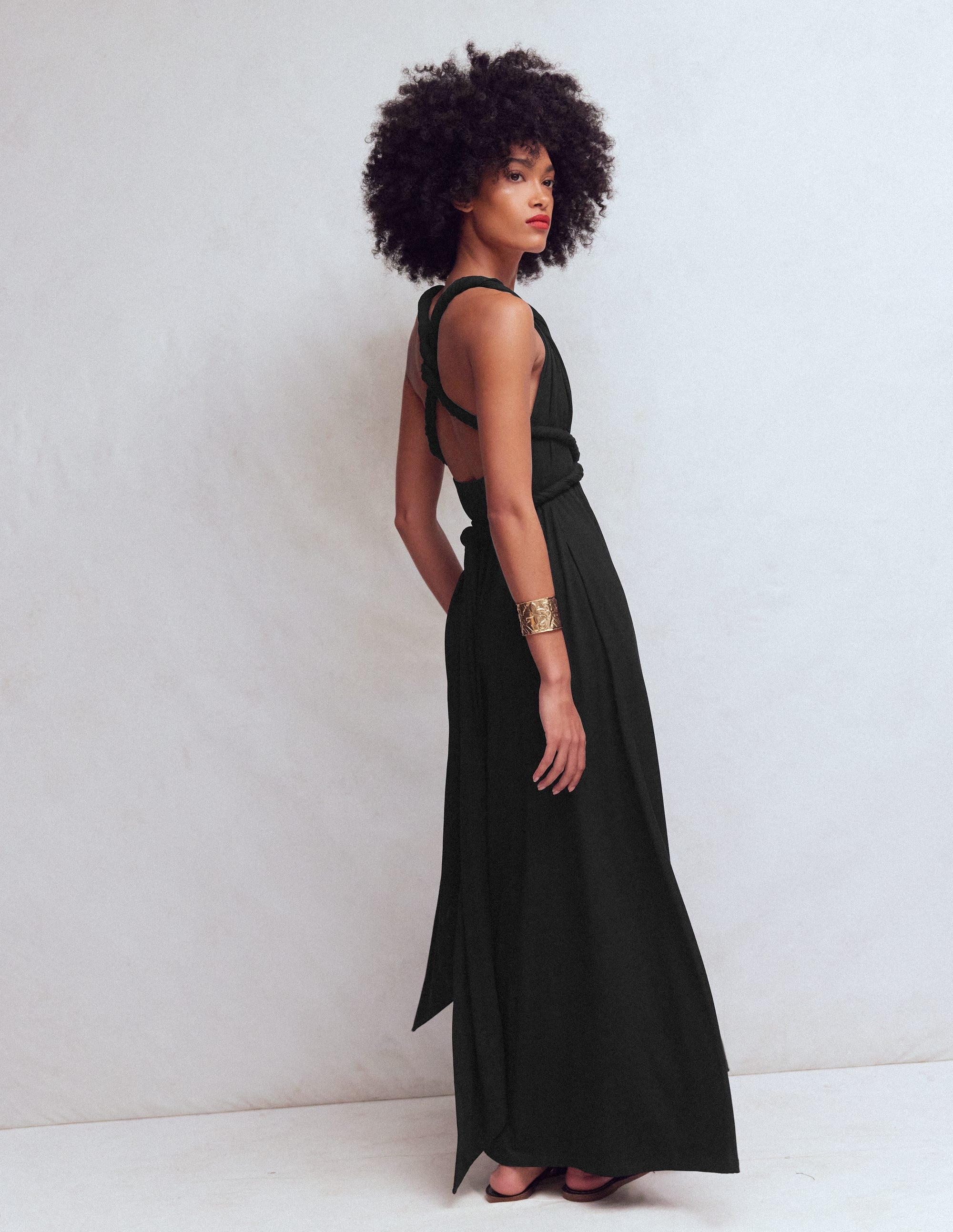 Multiway Jersey Maxi Dress-Black - Image 8