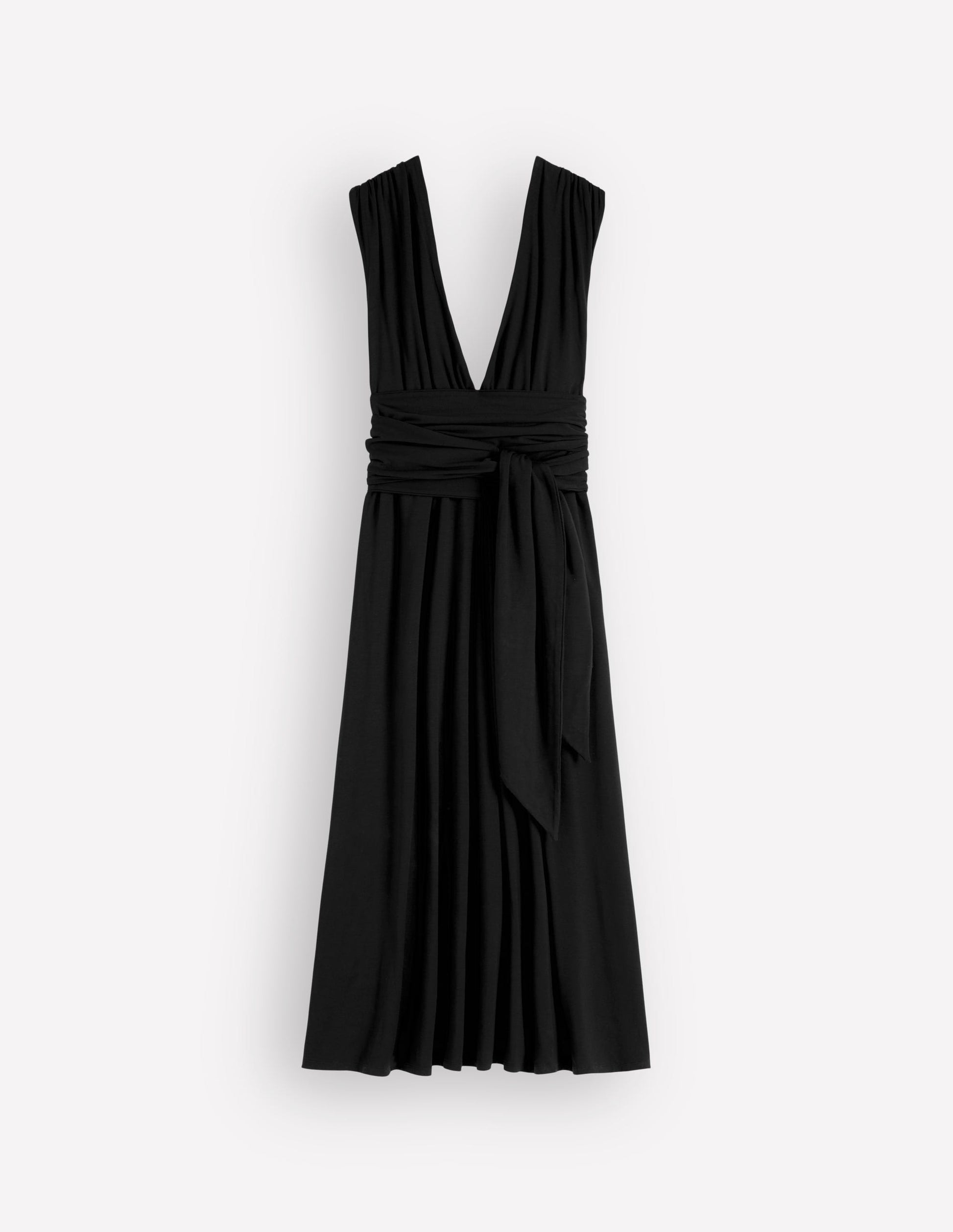 Multiway-Maxikleid aus Jersey-Schwarz-10