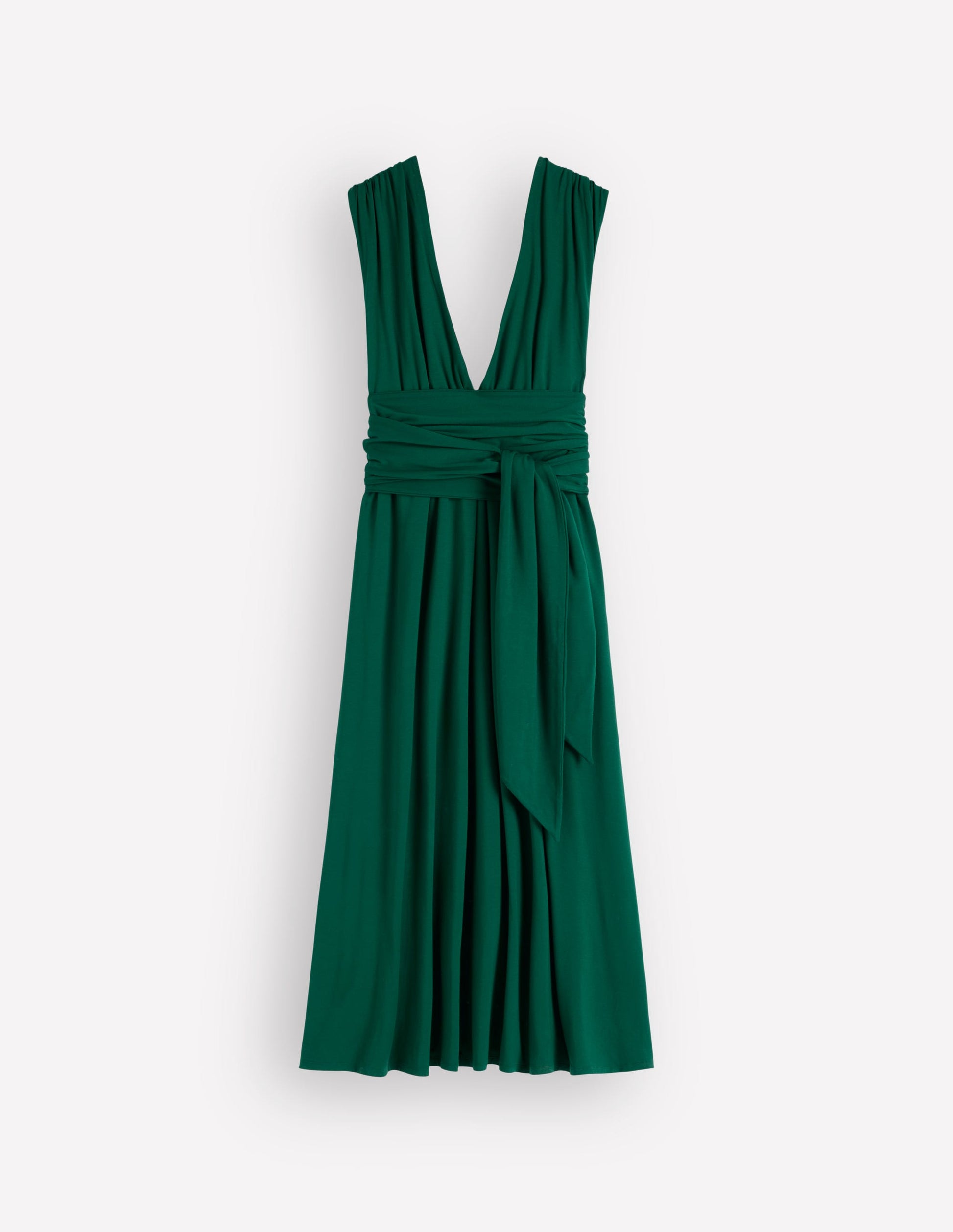 Multiway-Maxikleid aus Jersey-Dunkles Smaragdgrün-9
