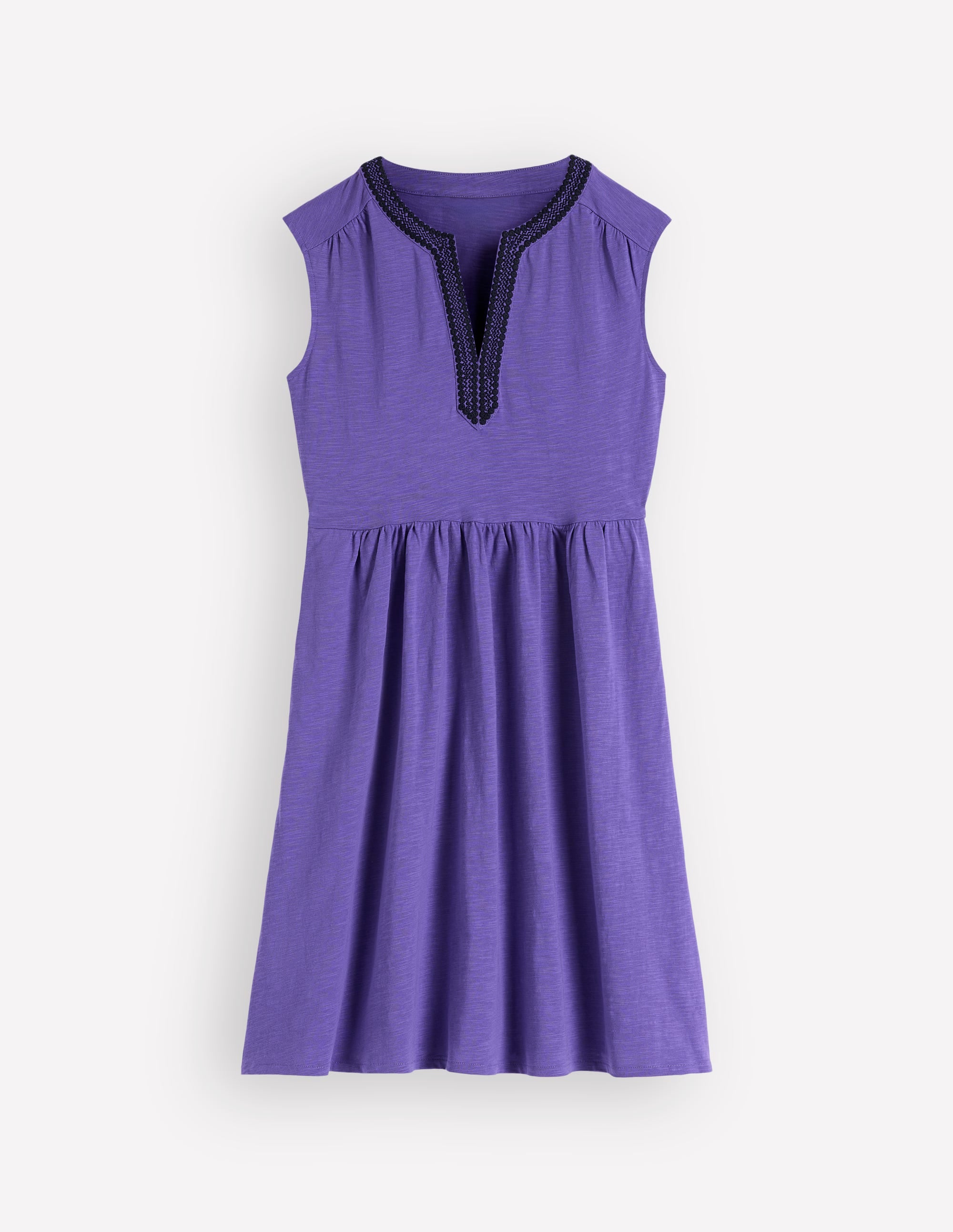 May Kurzes, besticktes Kleid-Han Violett - Image 6