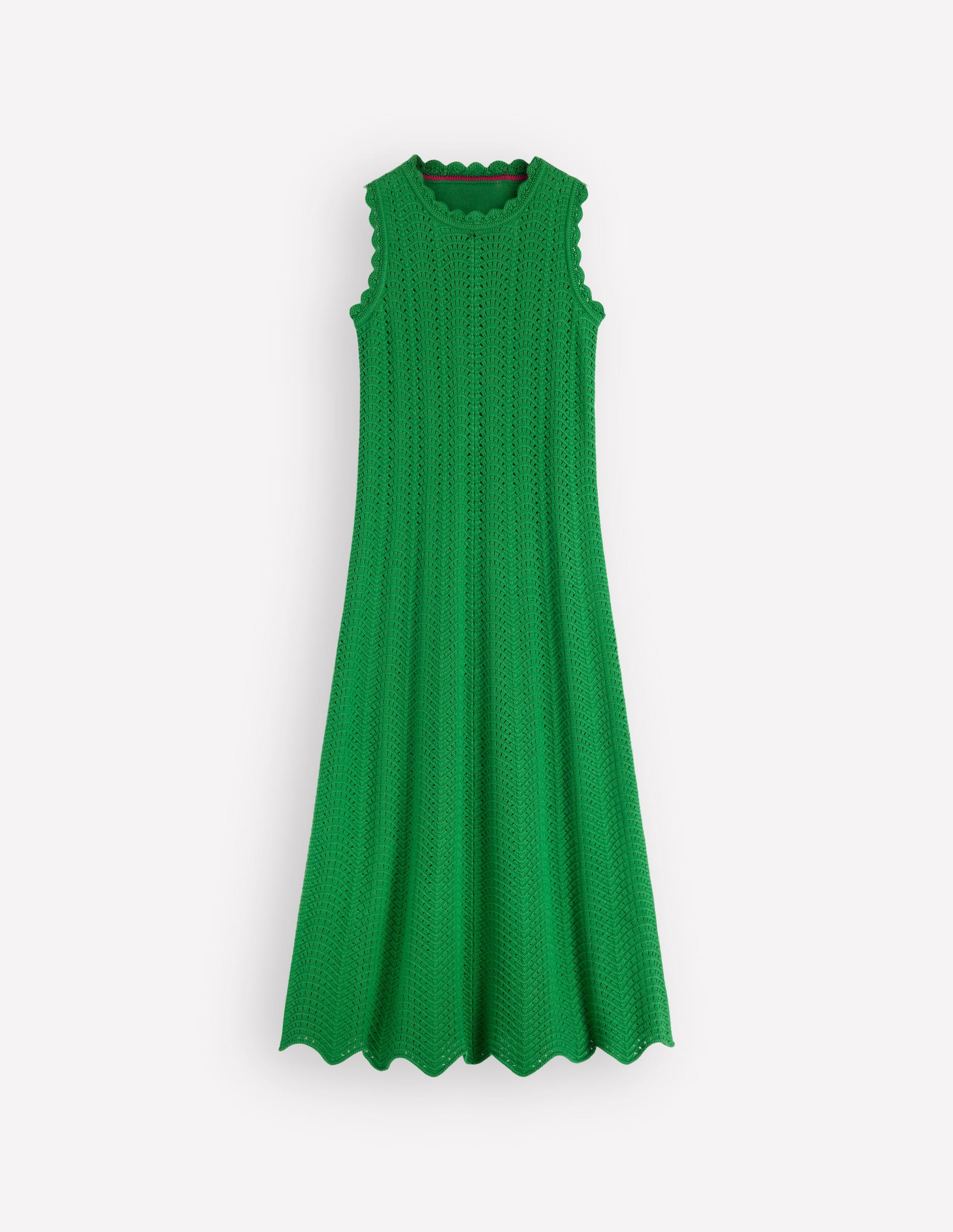 Stella Maxi-Häkelkleid-Kleeblattgrün-5