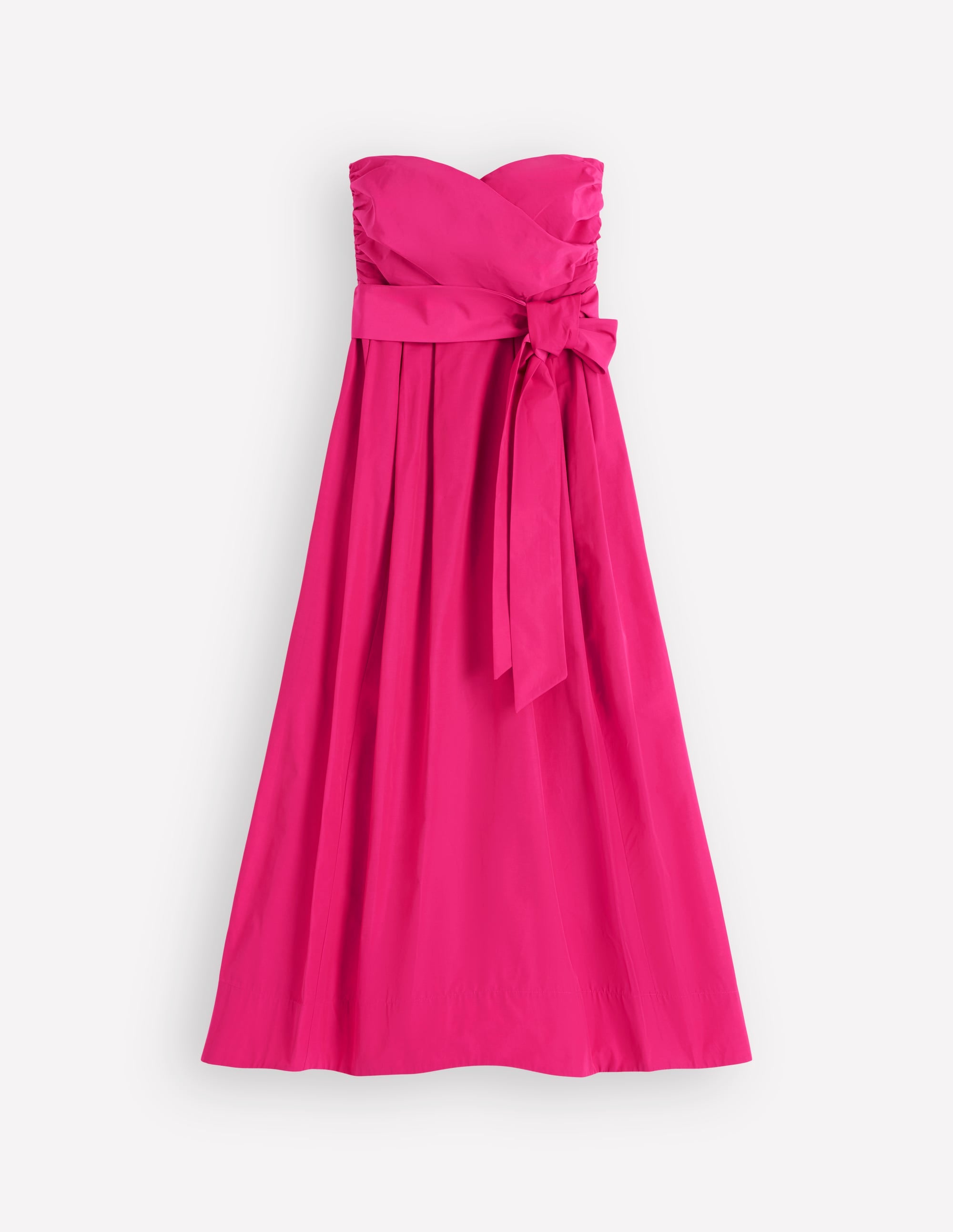 Trägerloses Taftkleid-Hellrosa - Image 6