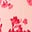 Midi-Seidenkleid mit Rüschen-Rosa Blütenpracht Monochrom