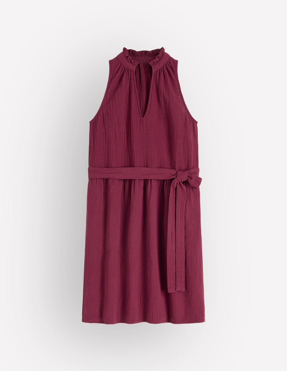 Viv Kurzes Doppeltuch-Kleid-Dunkelviolett-6