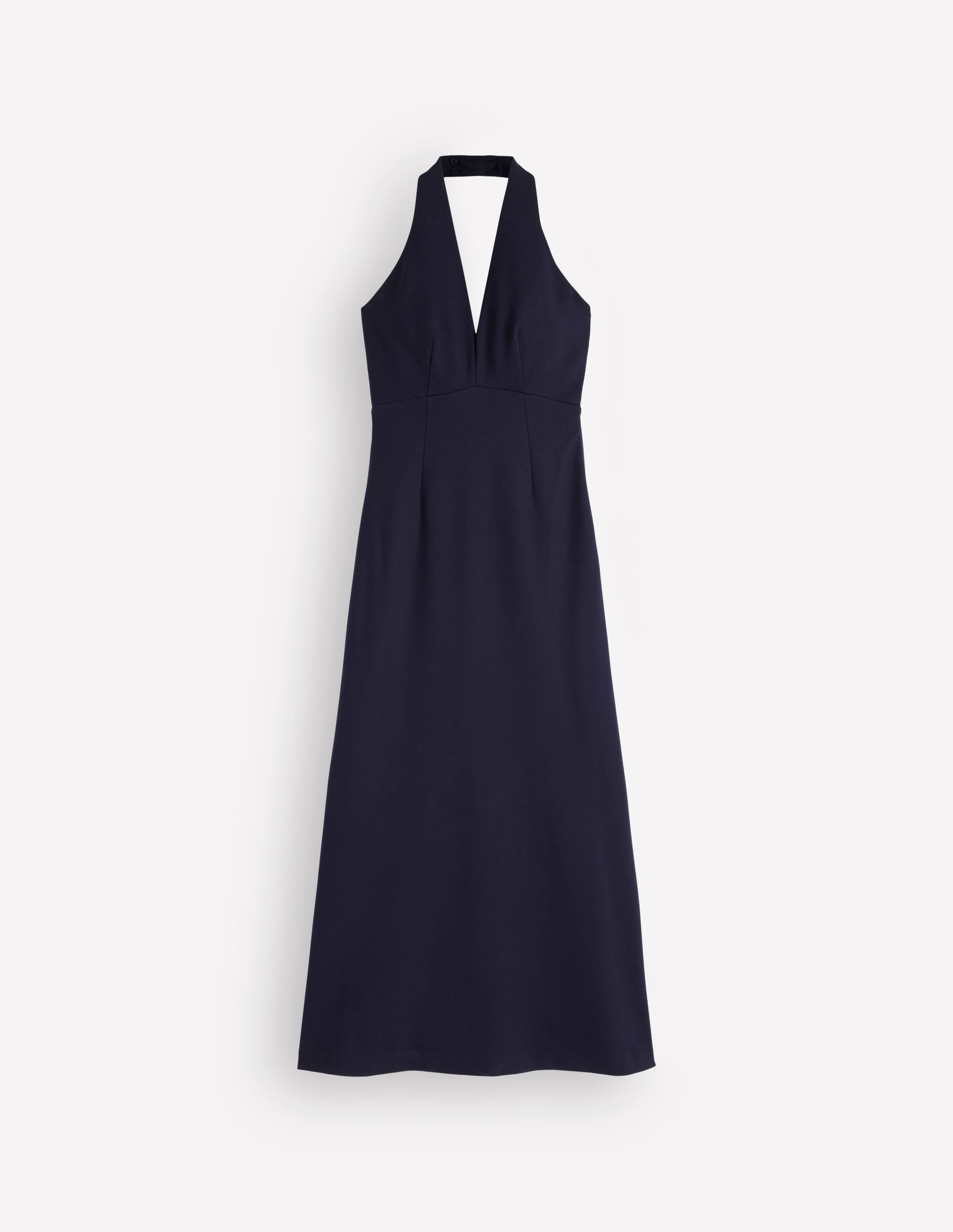 Empire-Maxikleid mit Neckholder-Marineblau - Image 7