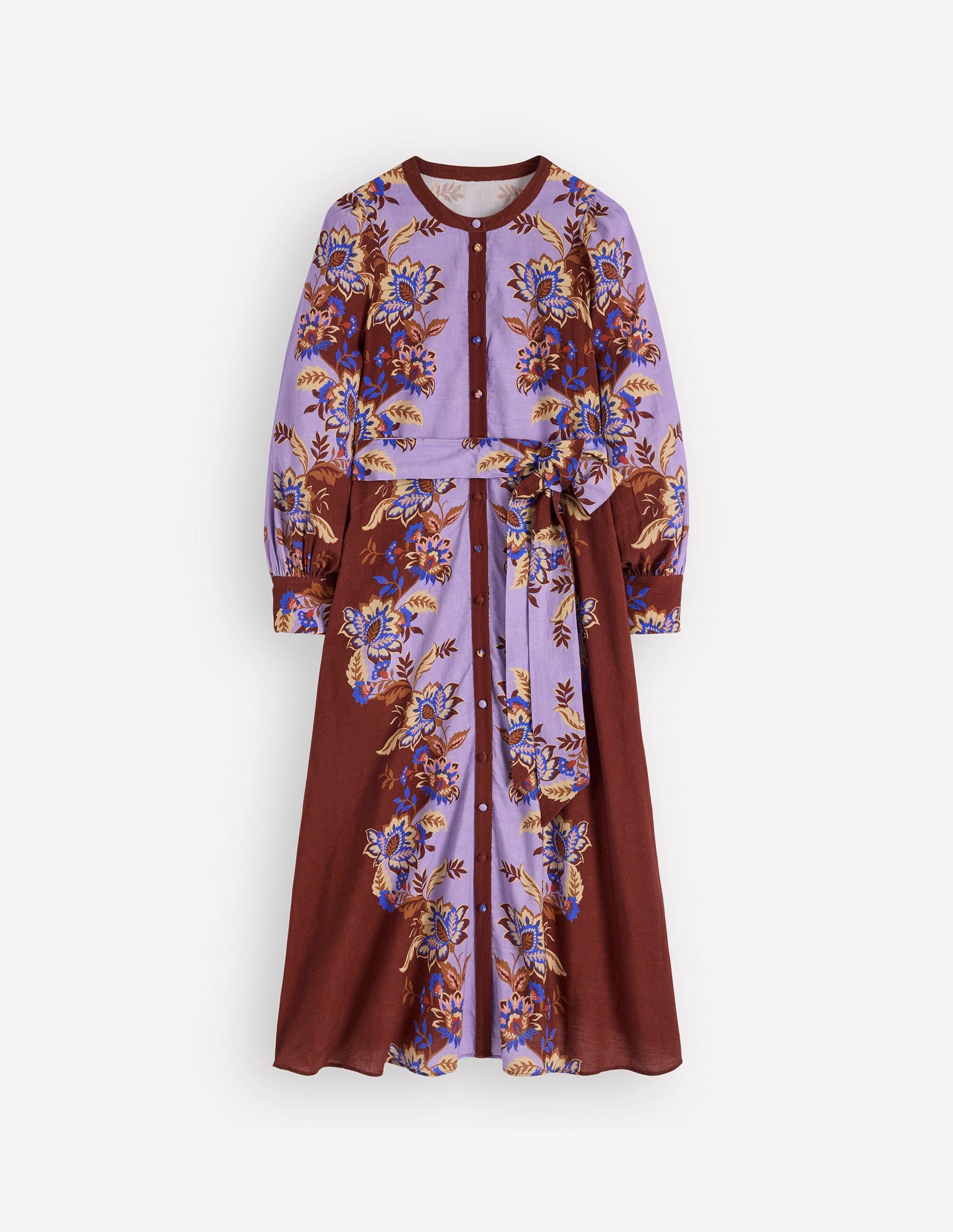 Kleid für besondere Anlässe mit Blousonärmeln-Bunt Superblüten-6
