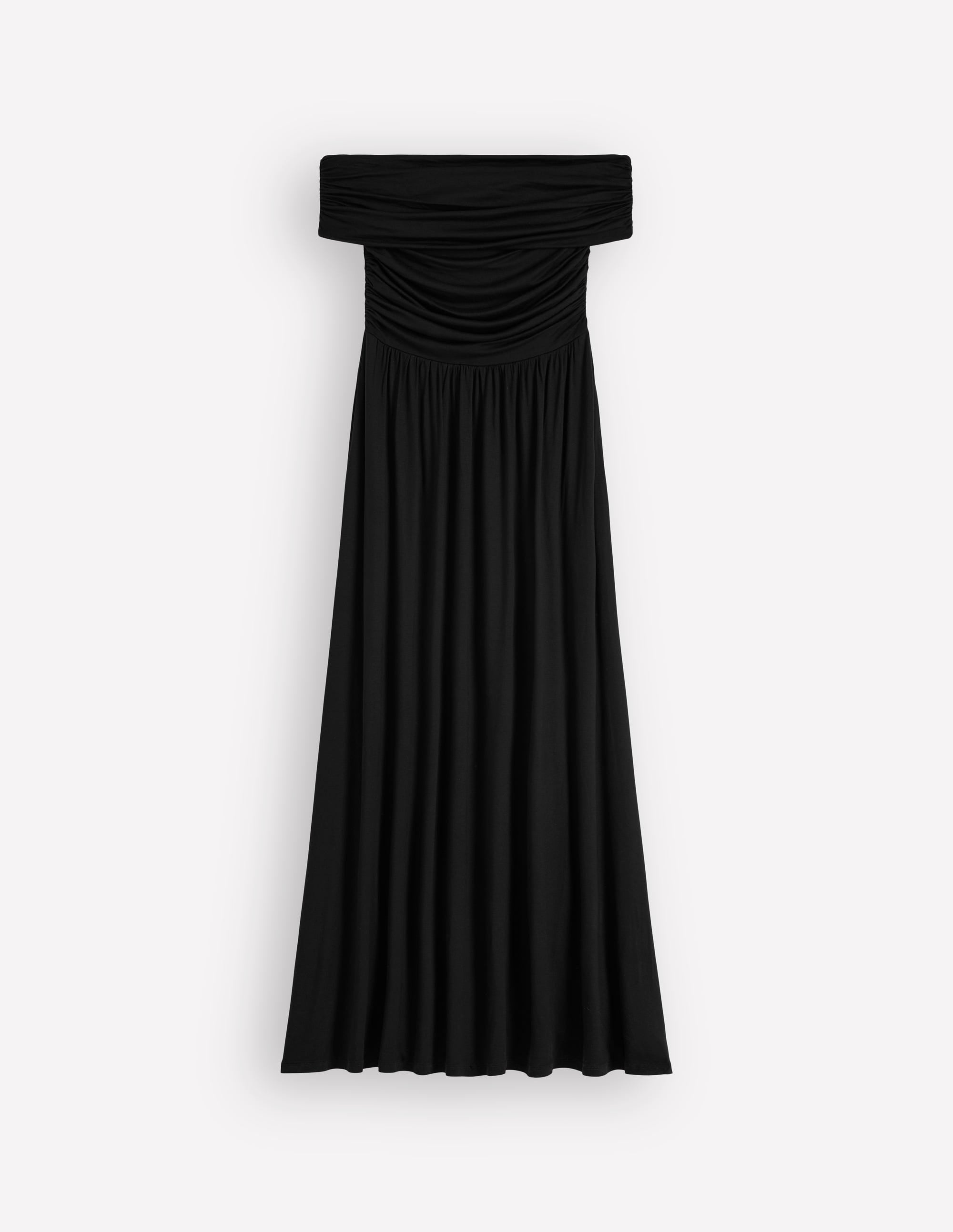 Bardot Gerafftes Maxikleid-Schwarz - Image 7