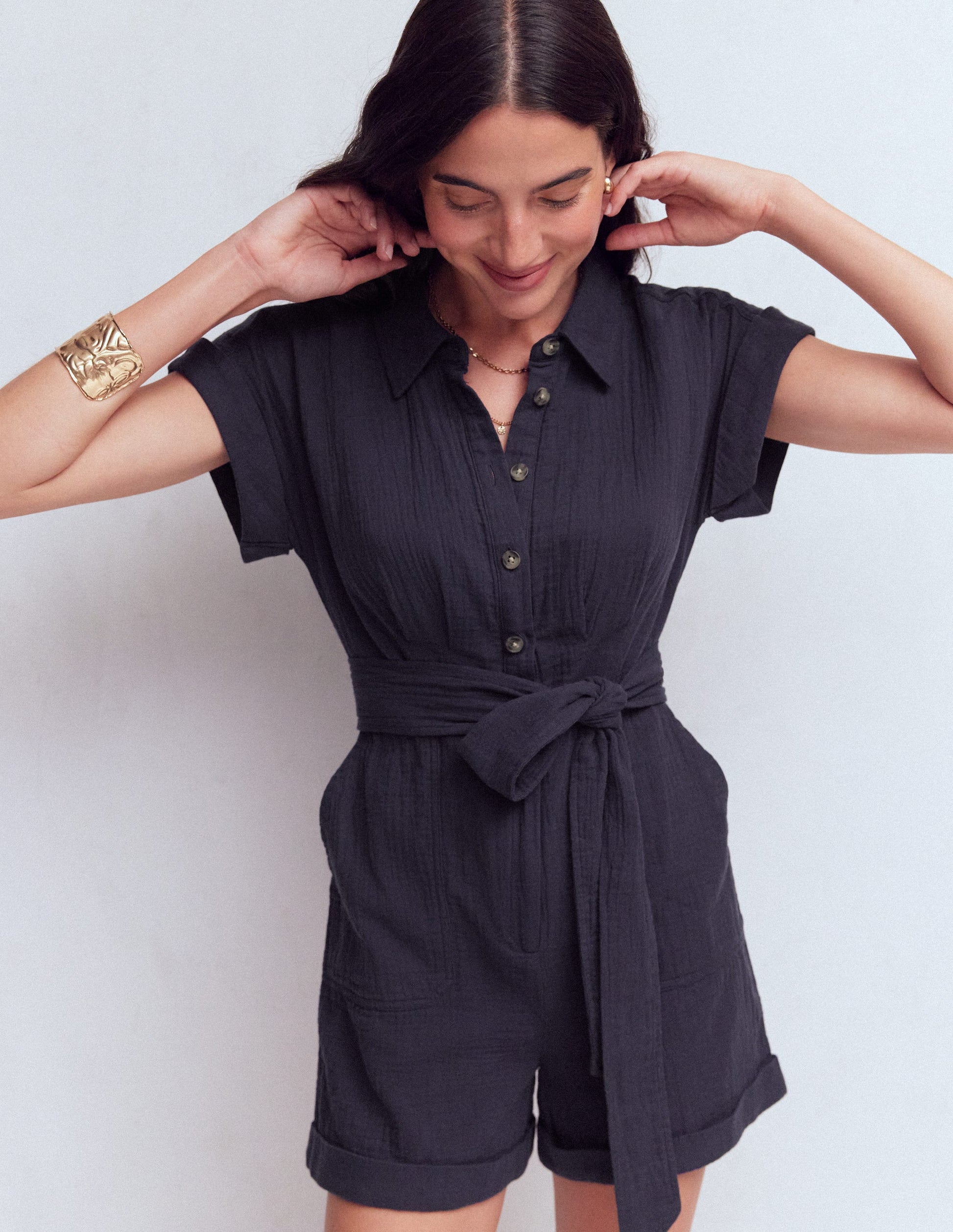 Kay Doppeltuch-Jumpsuit-Marineblau-5