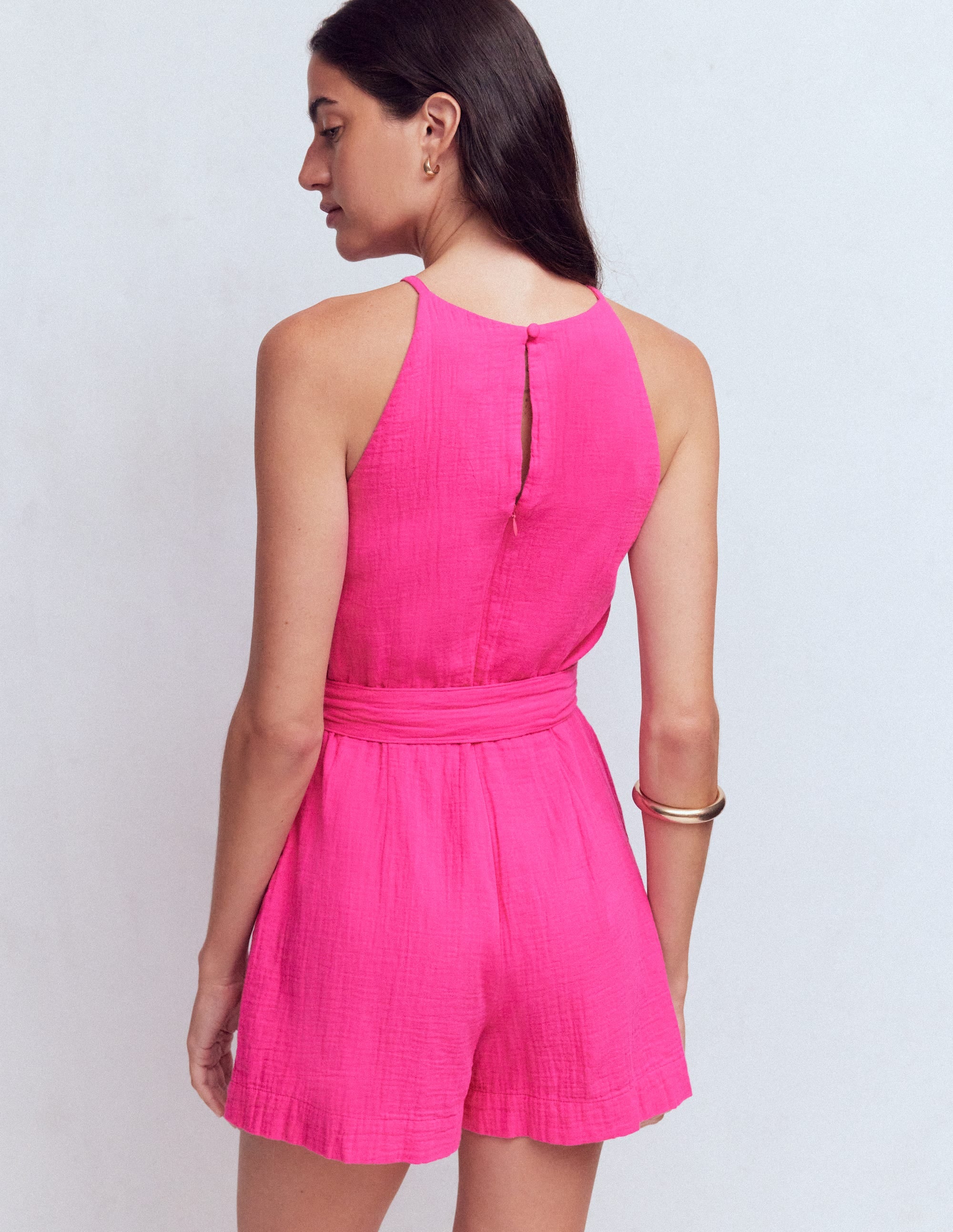 Rosa Doppeltuch-Jumpsuit-Rosarot - Image 3