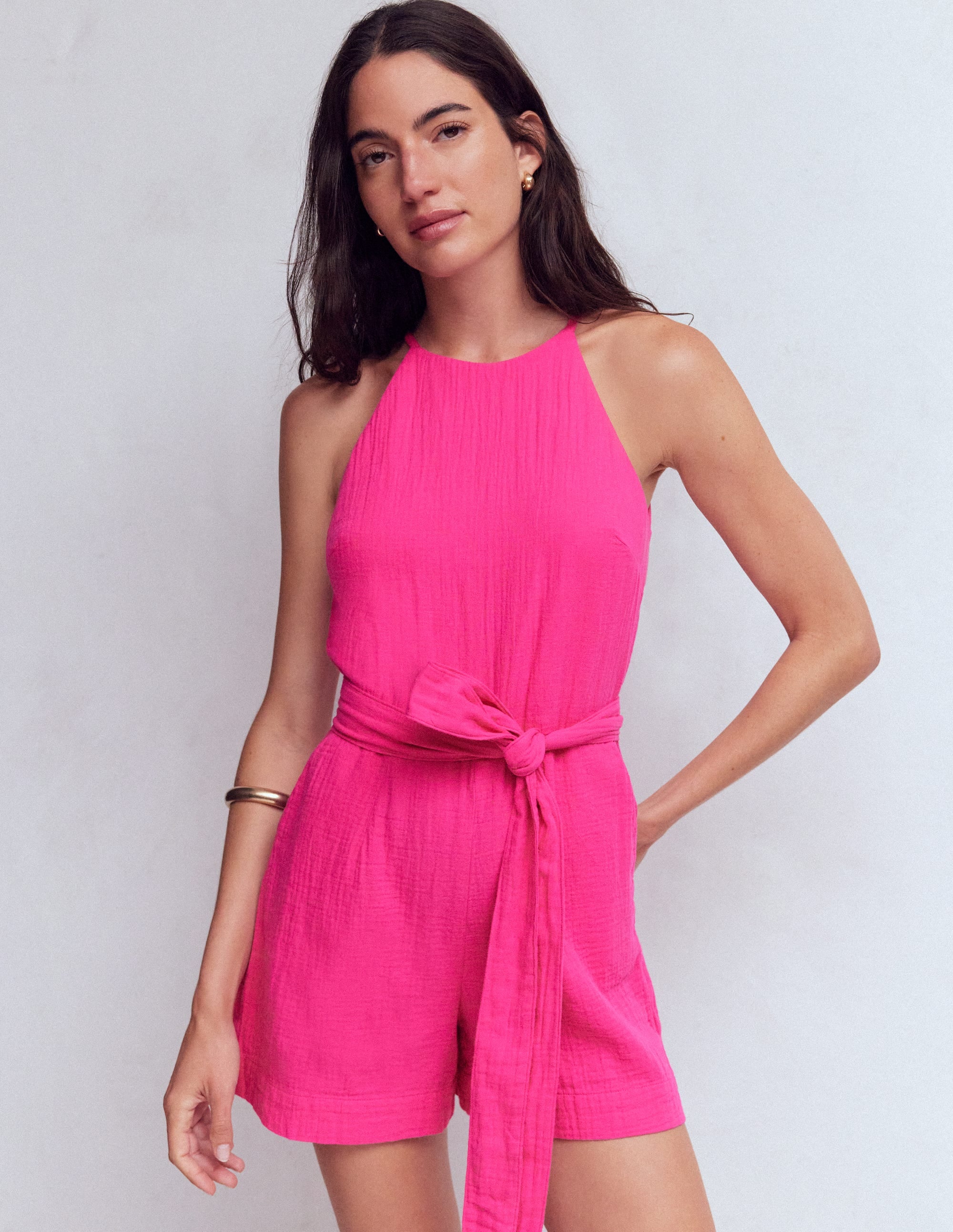Rosa Doppeltuch-Jumpsuit-Rosarot - Image 4