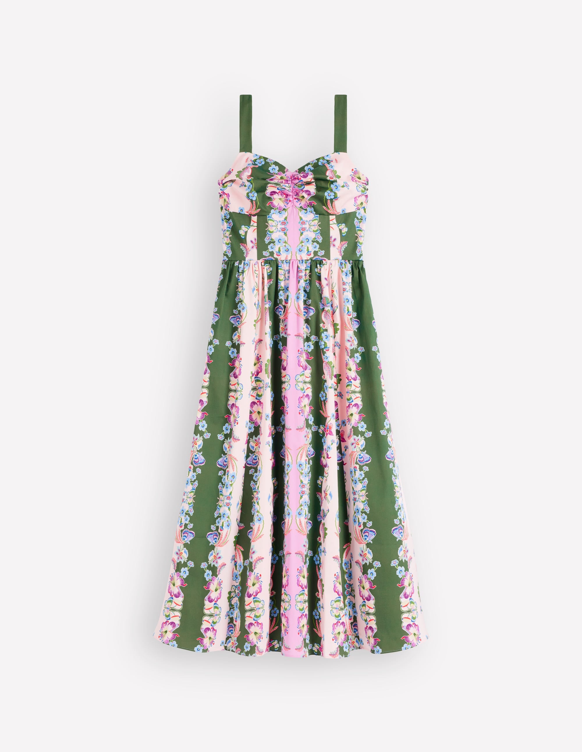 Ausgestelltes Midikleid-Orchideenhimmel Streifen - Image 6