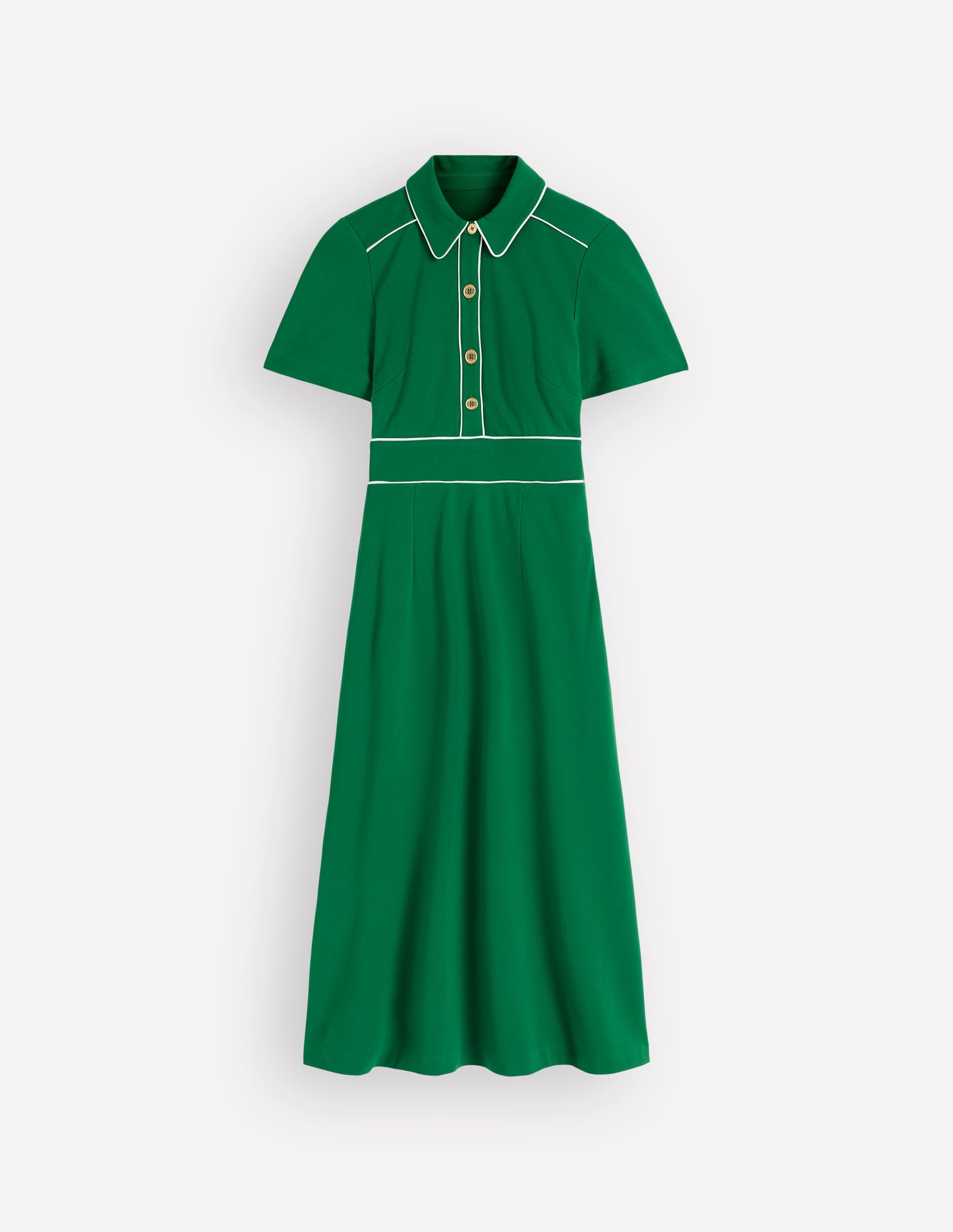 Etta Paspeliertes Ponte-Kleid-Frisches Grün - Image 6