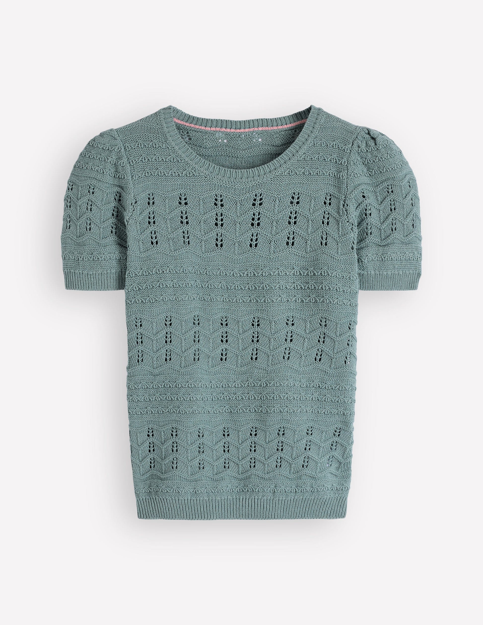 Monica Strick-T-Shirt-Blau-6