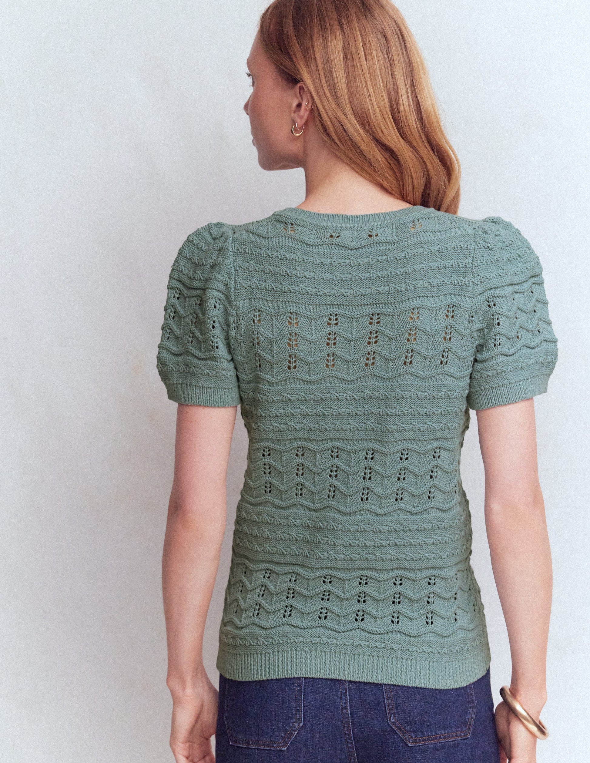 Monica Strick-T-Shirt-Blau-3