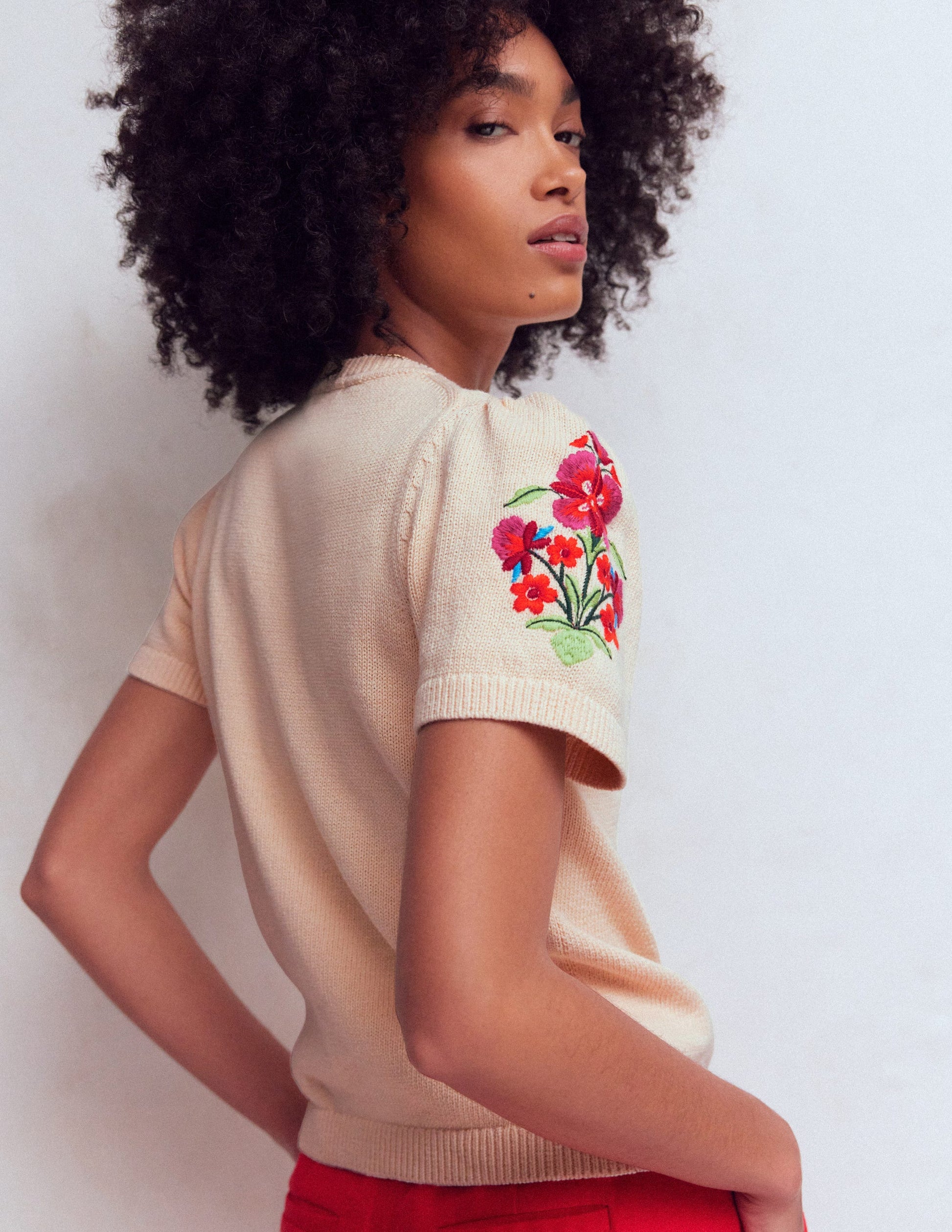 Monica Strick-T-Shirt-Naturweiß-3
