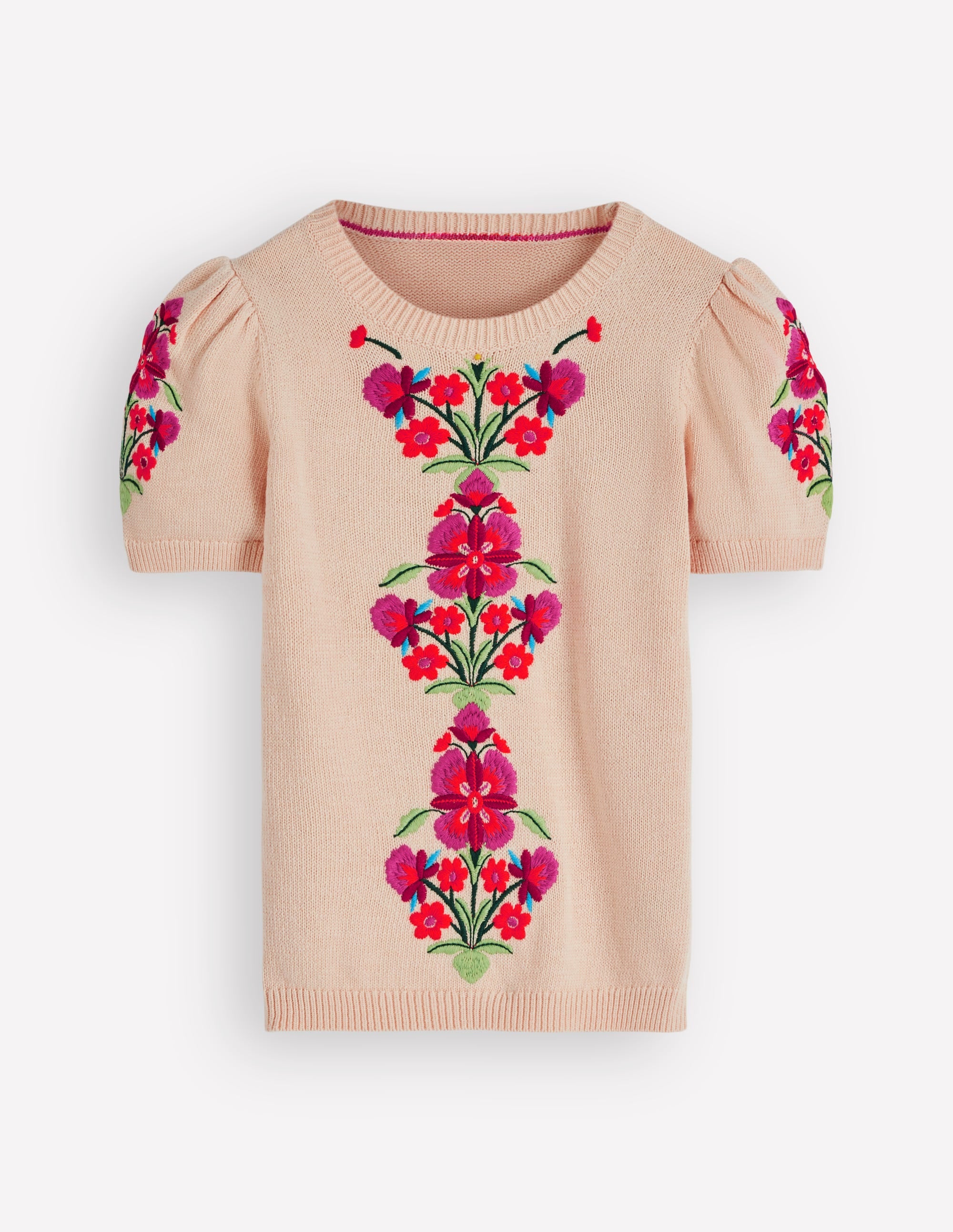 Monica Strick-T-Shirt-Naturweiß - Image 5